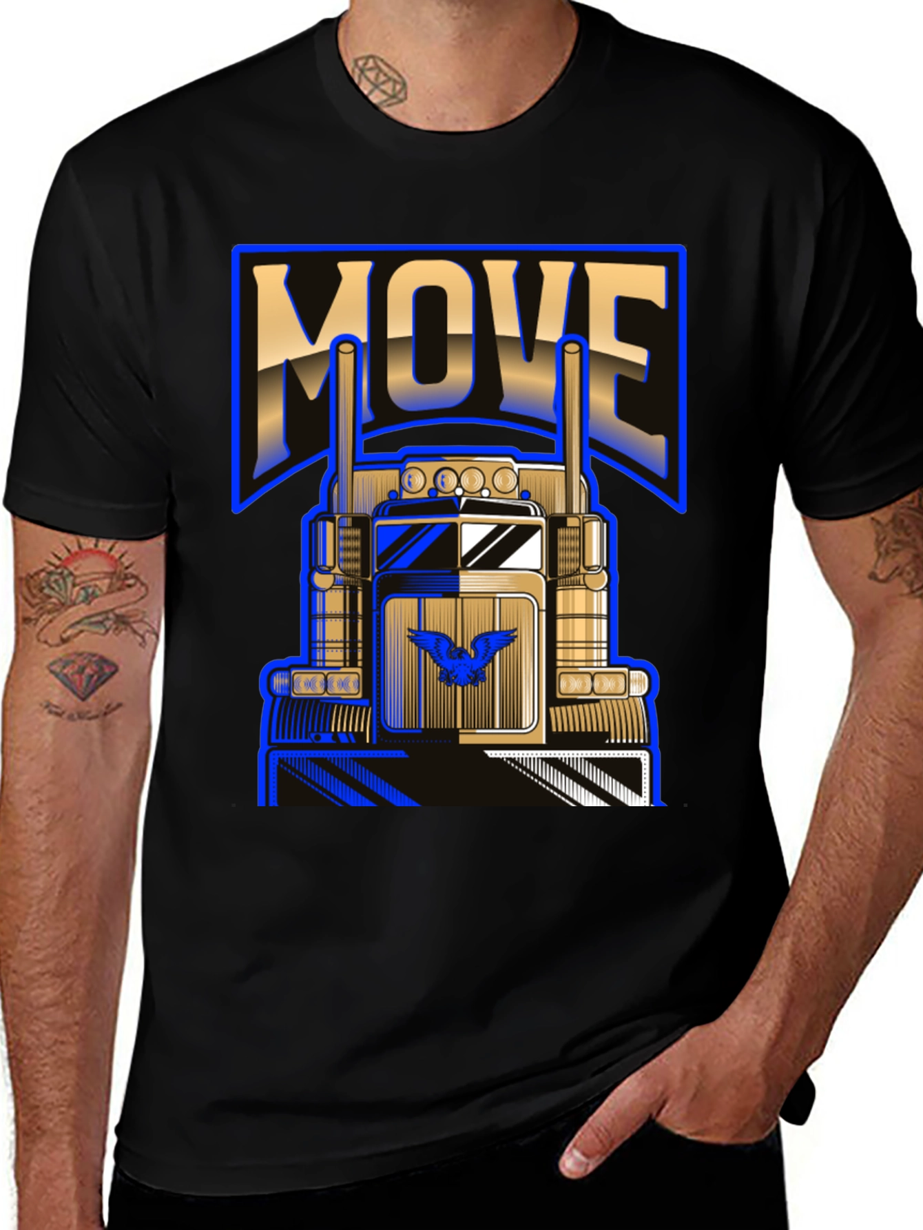 Variant 4 of Move Trucker T-Shirt