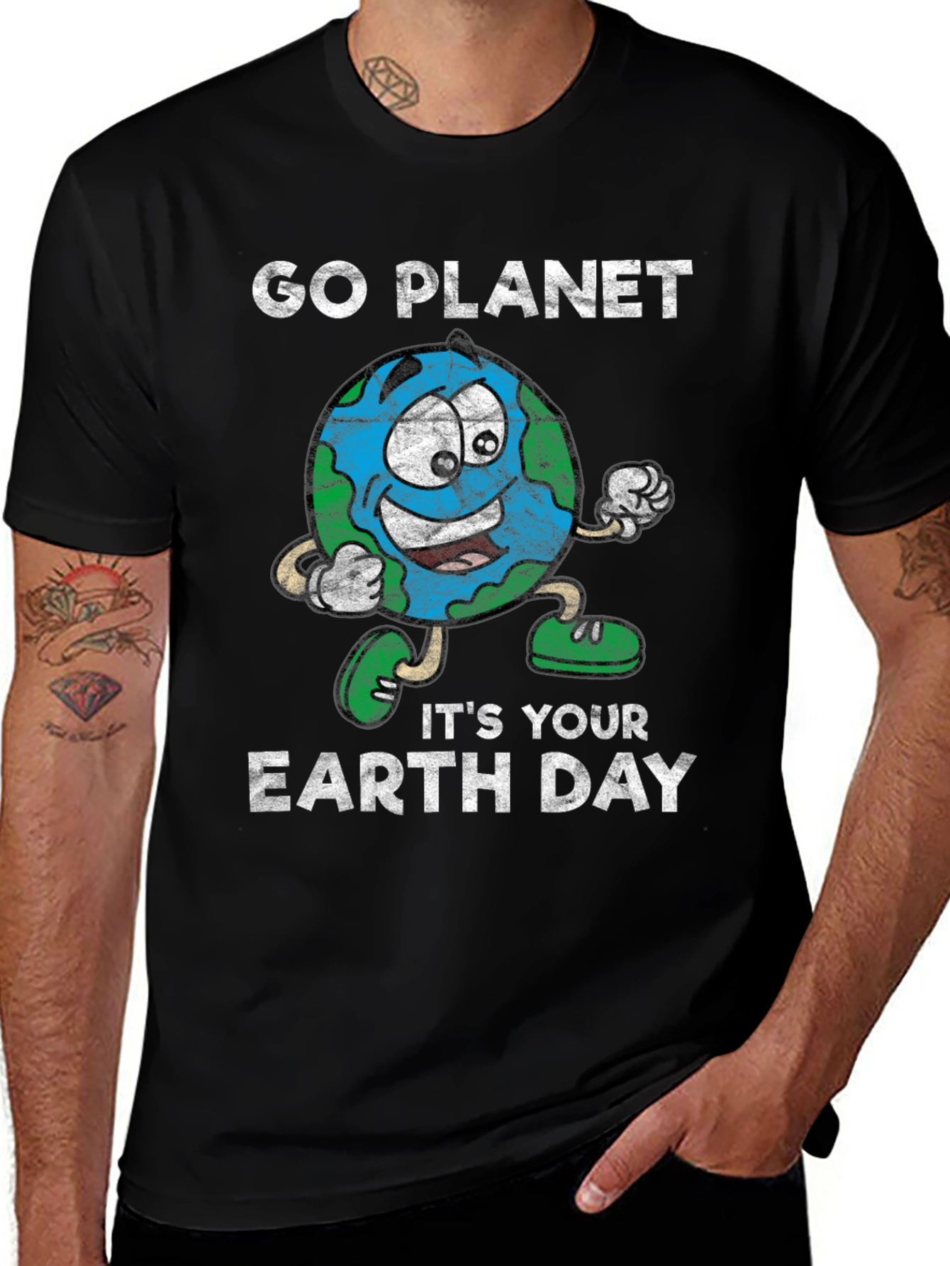 Go Planet! Earth Day Graphic T-Shirt