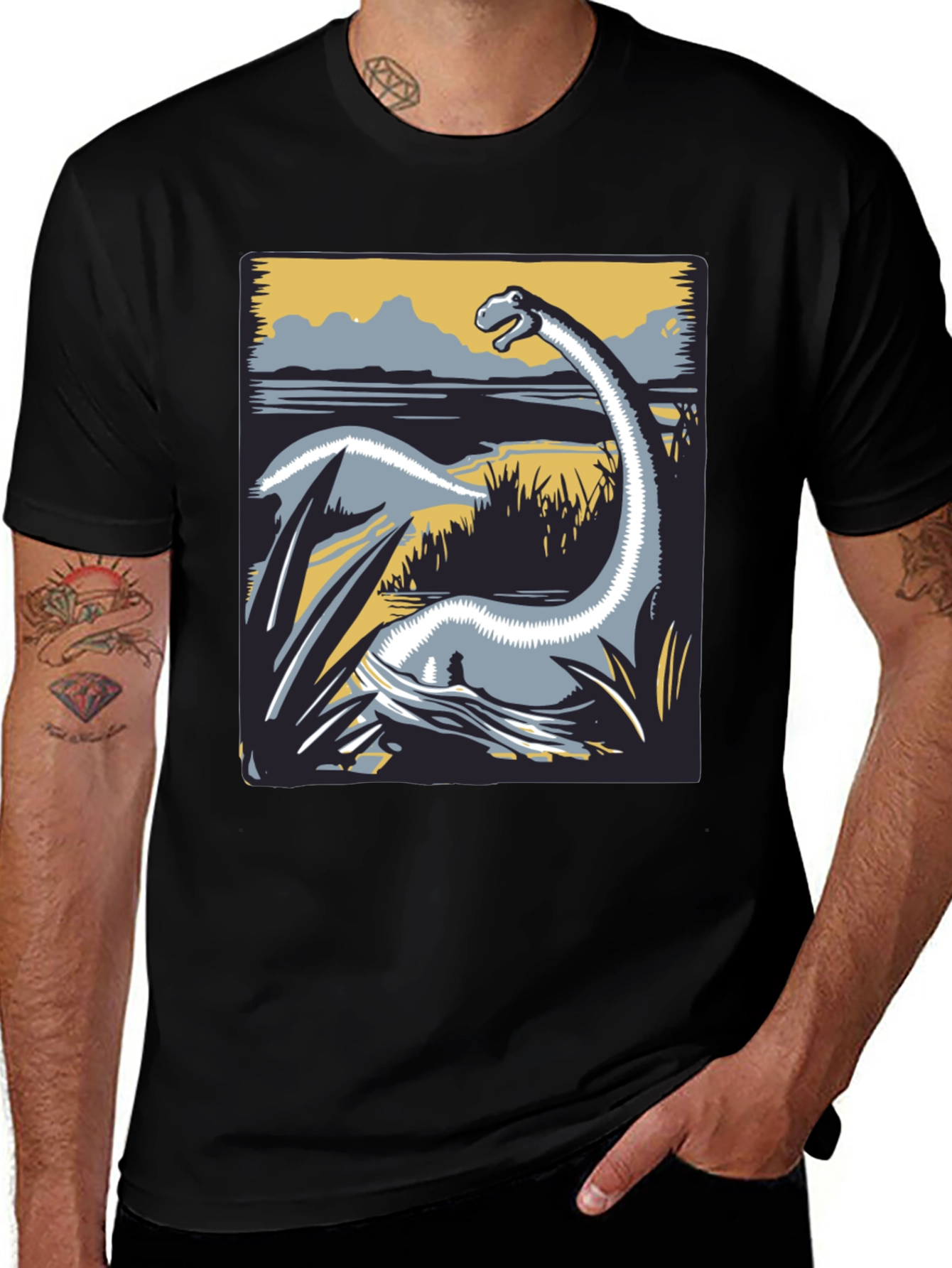 Variant 27 of Dinosaur Graphic Tee - Prehistoric Creature Shirt