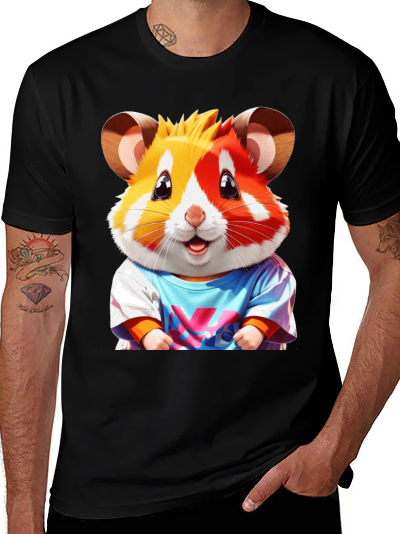 Variant 20 of Hamster Tee: Cute Cartoon Animal Graphic Shirt