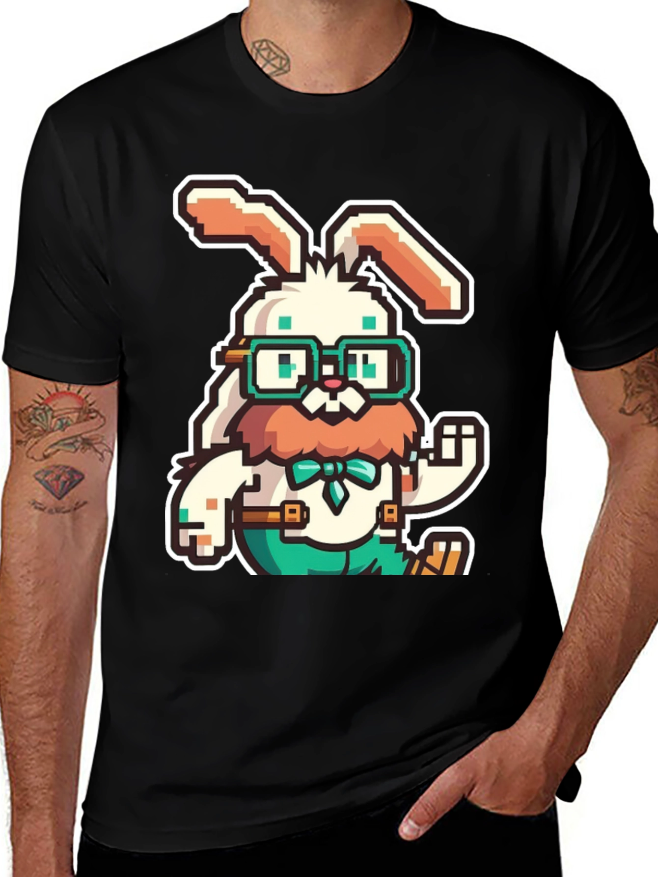 Variant 15 of Pixelated Easter Bunny T-Shirt