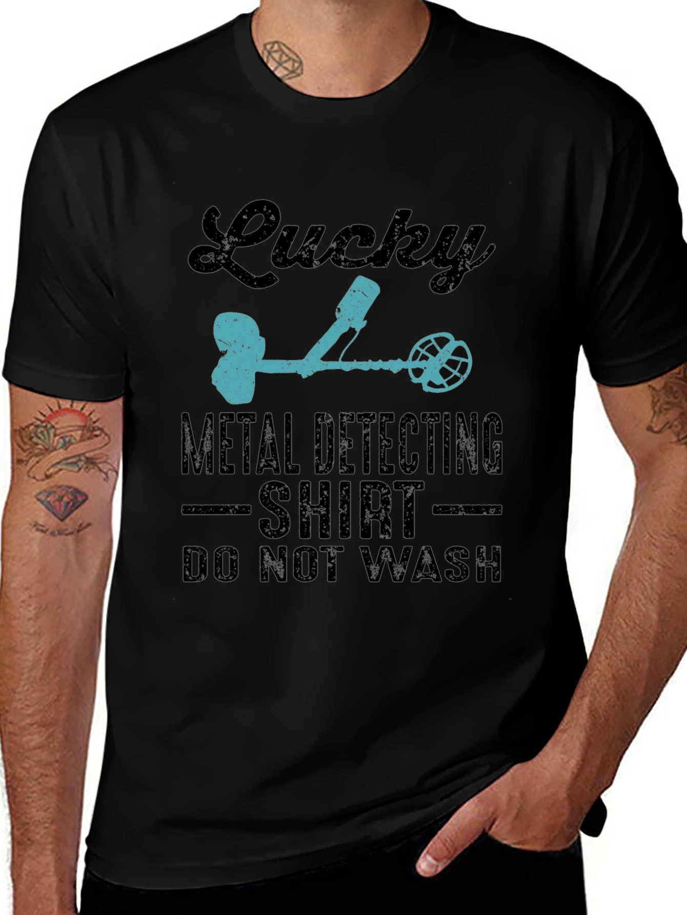 Lucky Metal Detecting Shirt - Novelty Detectorist Tee