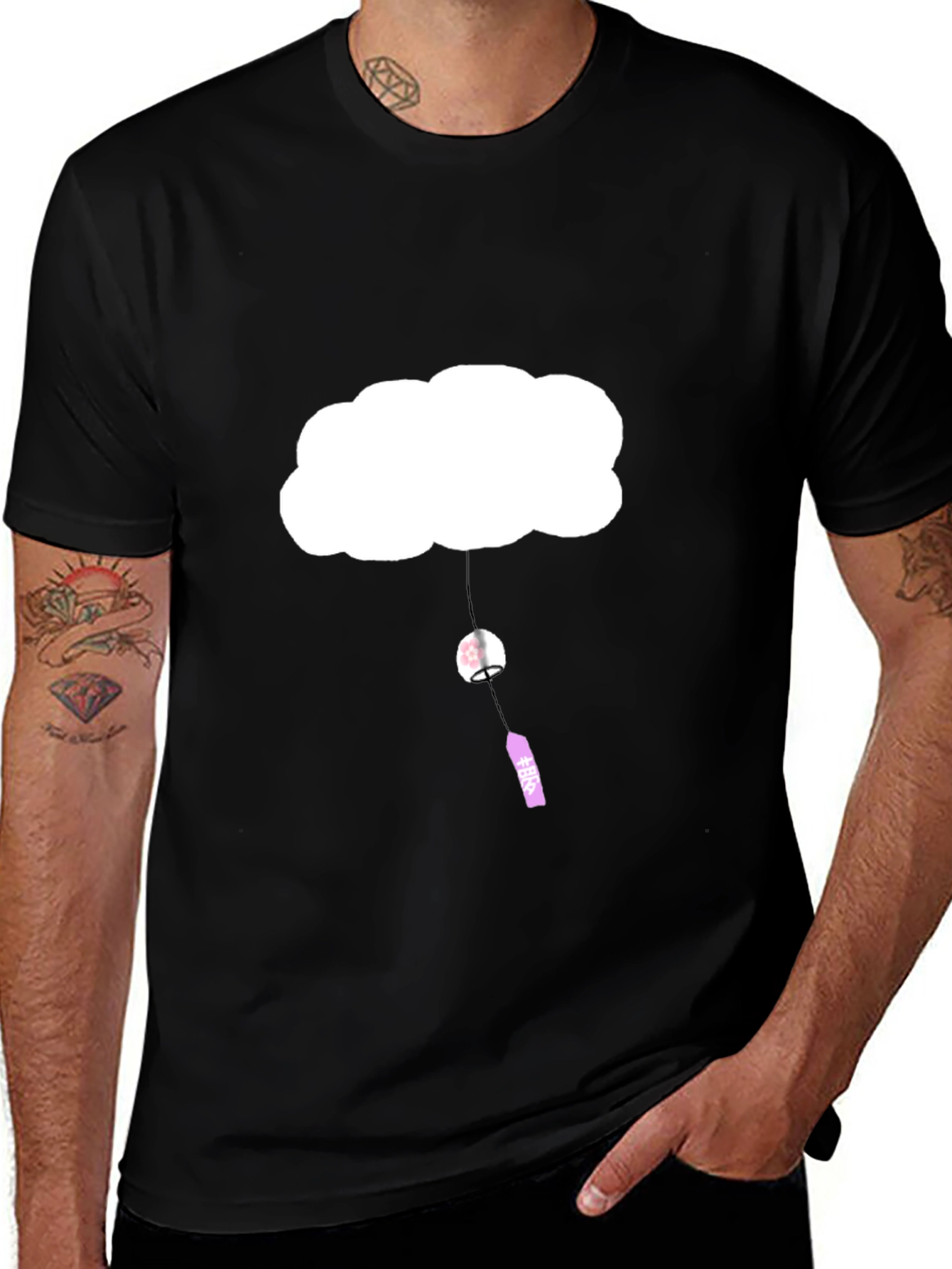 Variant 21 of Cloud & Wind Chime Graphic Tee