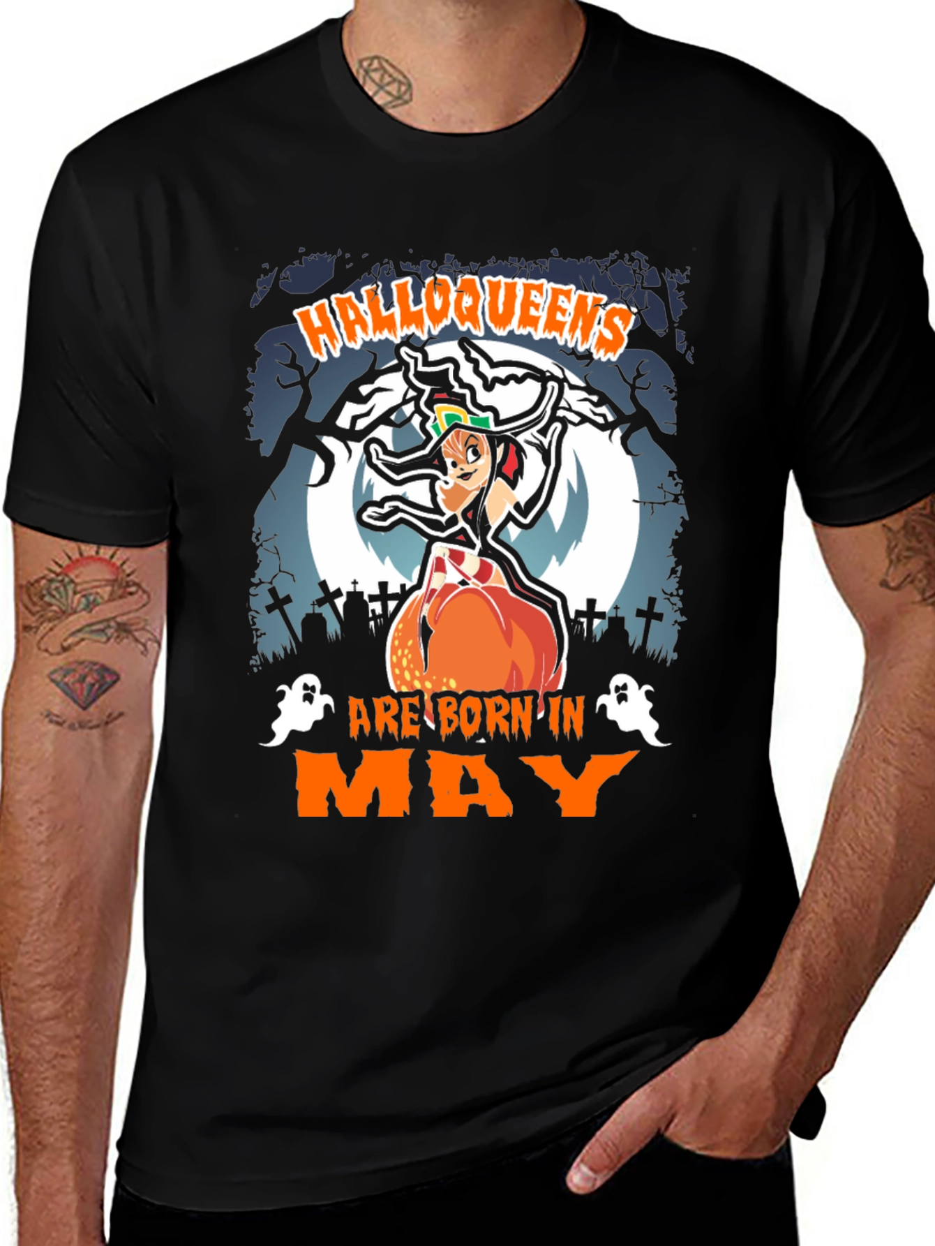 Halloqueens Are Born In May T-Shirt