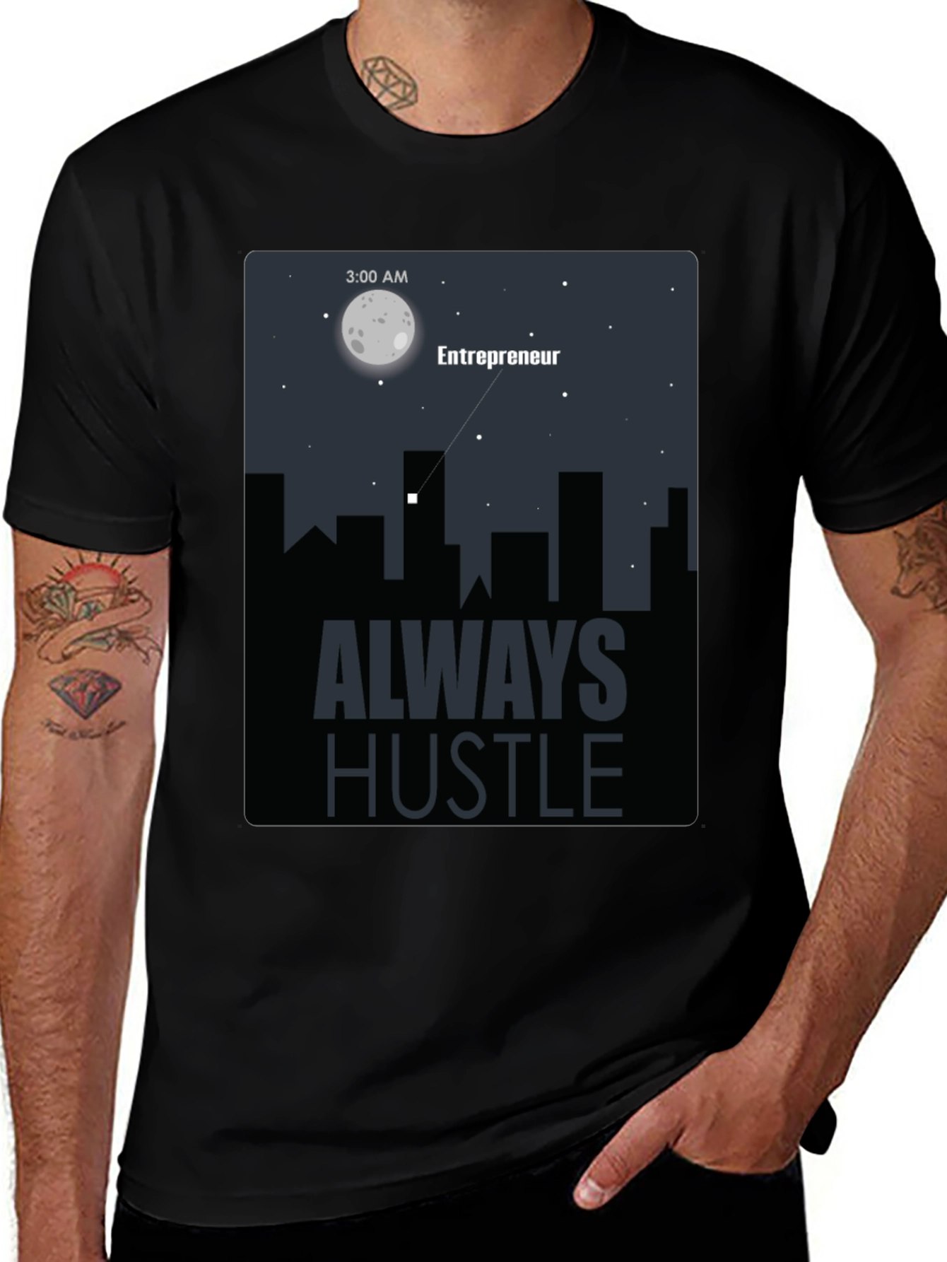 Variant 30 of Entrepreneur Always Hustle Graphic T-Shirt