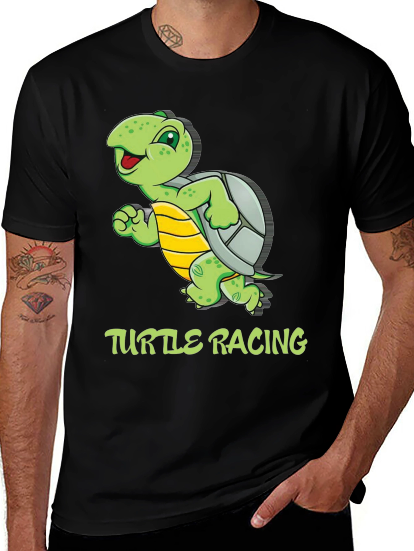 Variant 16 of Turtle Racing Graphic T-Shirt