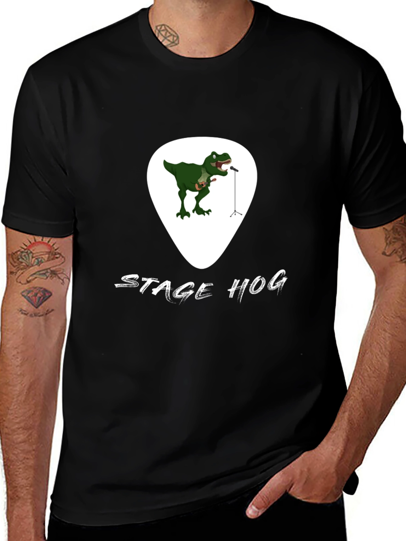 Stage Hog T-Rex Graphic Tee - Black