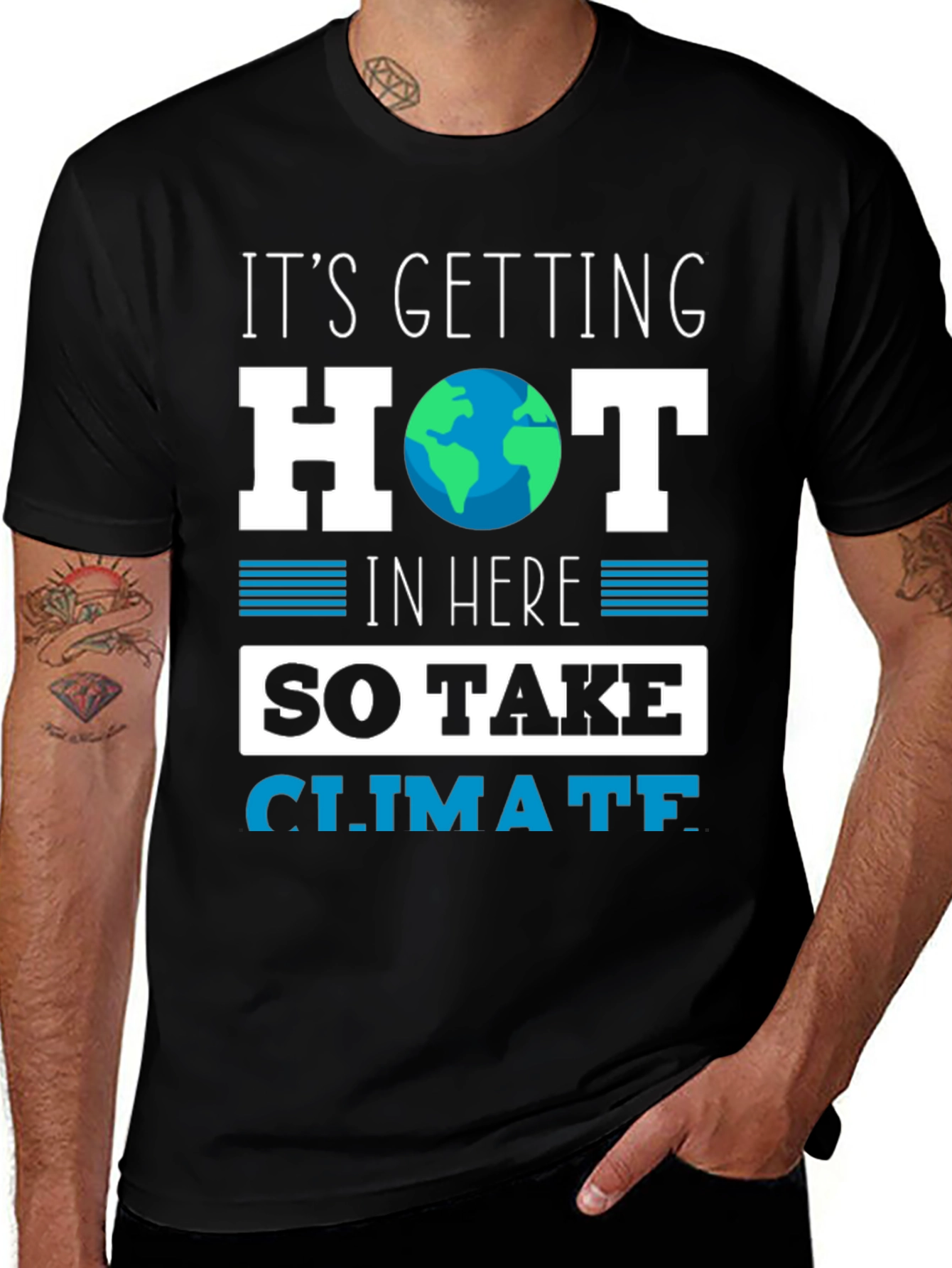 Variant 4 of It's Getting Hot T-Shirt: Climate Change Awareness