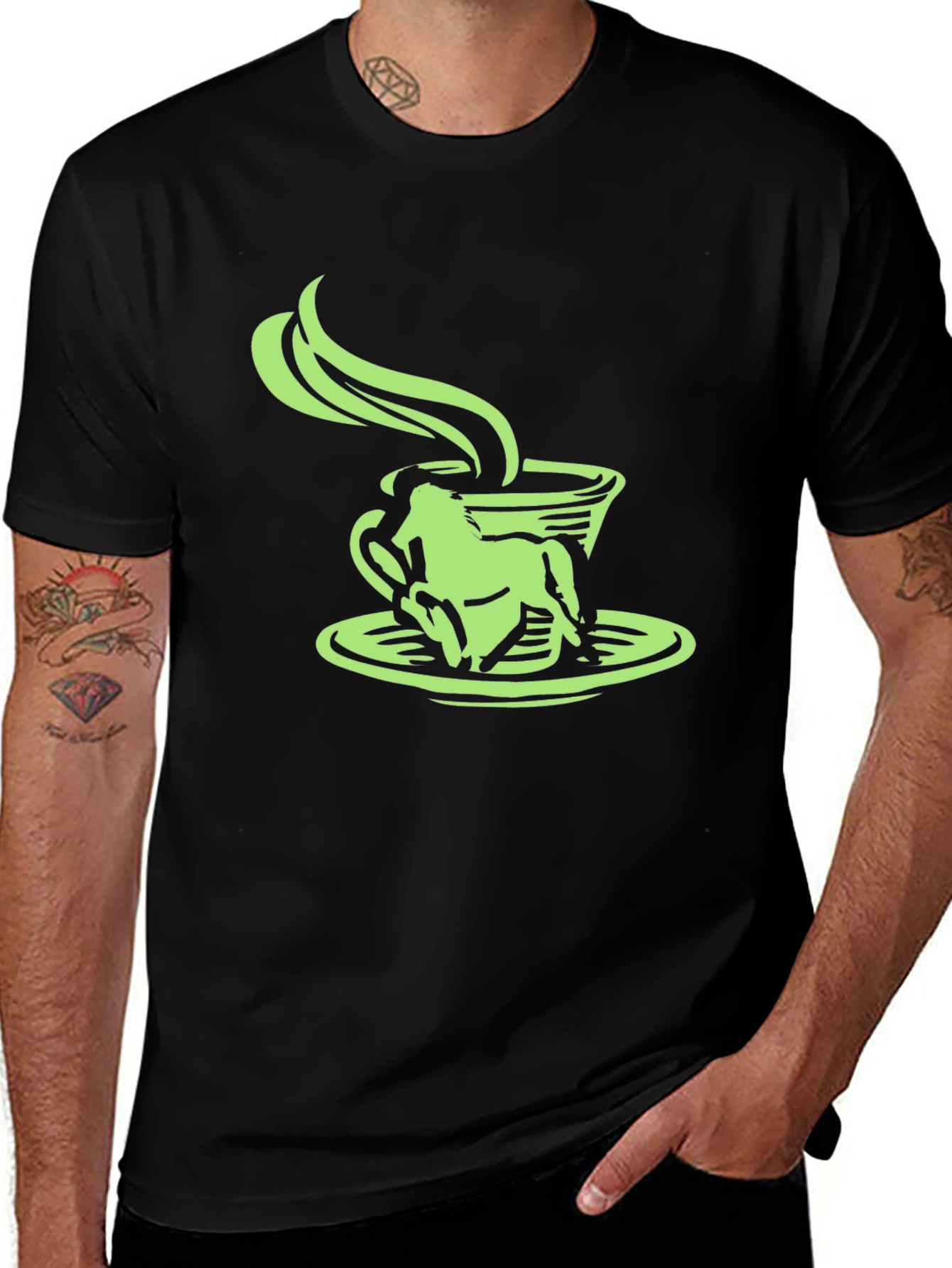 Variant 25 of Frog in a Coffee Cup Graphic Tee