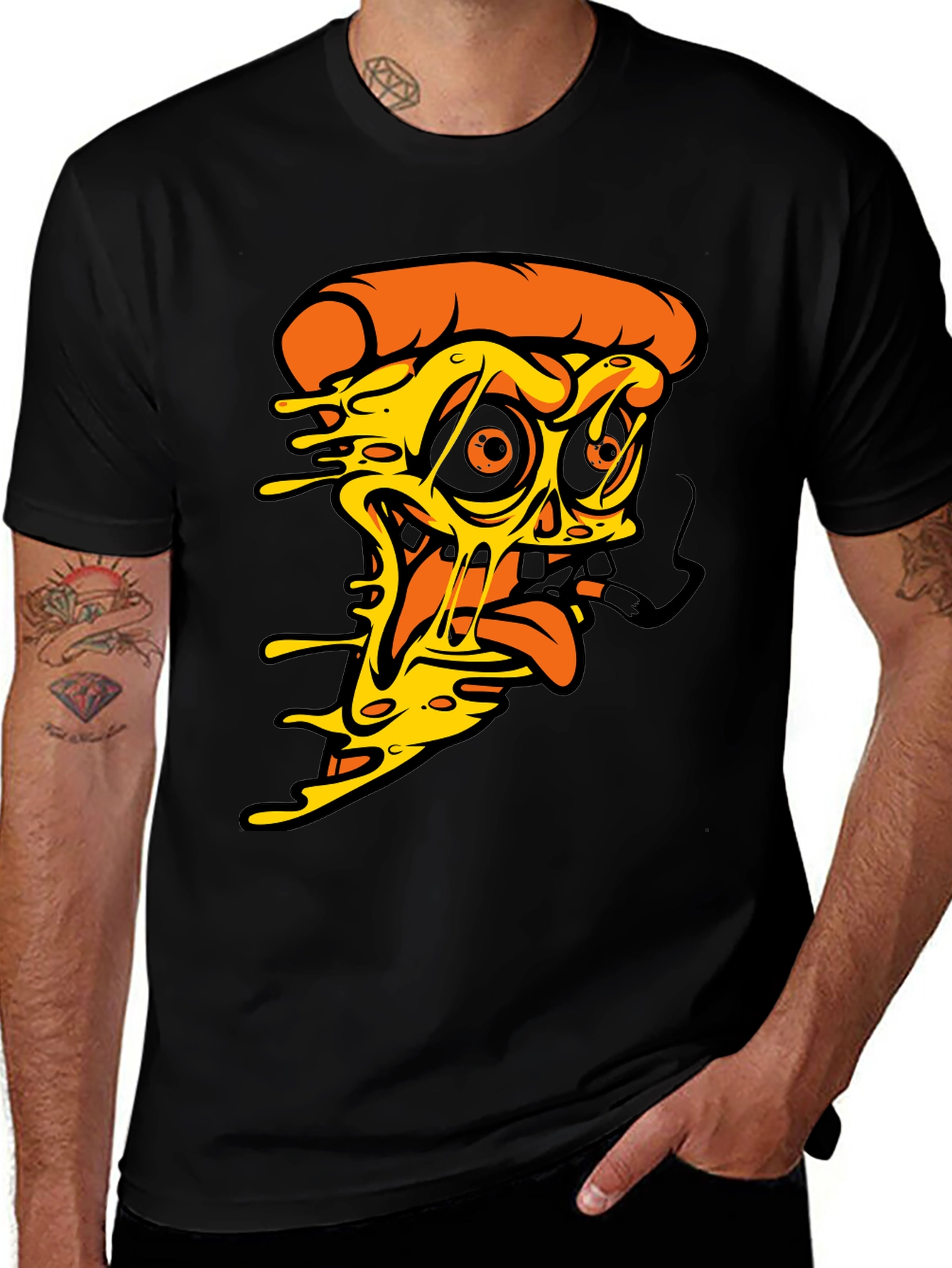 Pizza Slice Graphic Tee - Unique Foodie T-Shirt