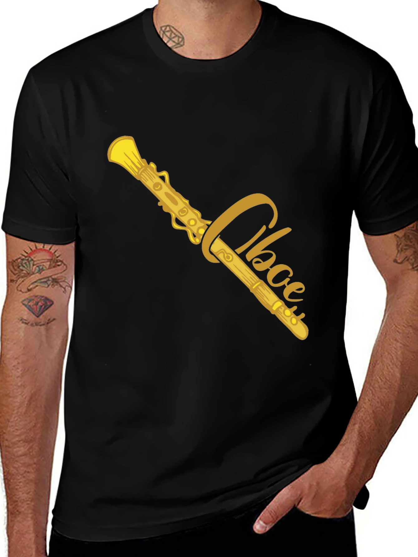 Variant 29 of Oboe Graphic T-Shirt - Musician's Tee