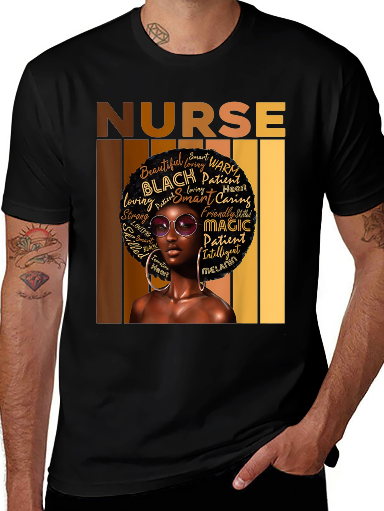 Black Nurse T-Shirt: Melanin Magic