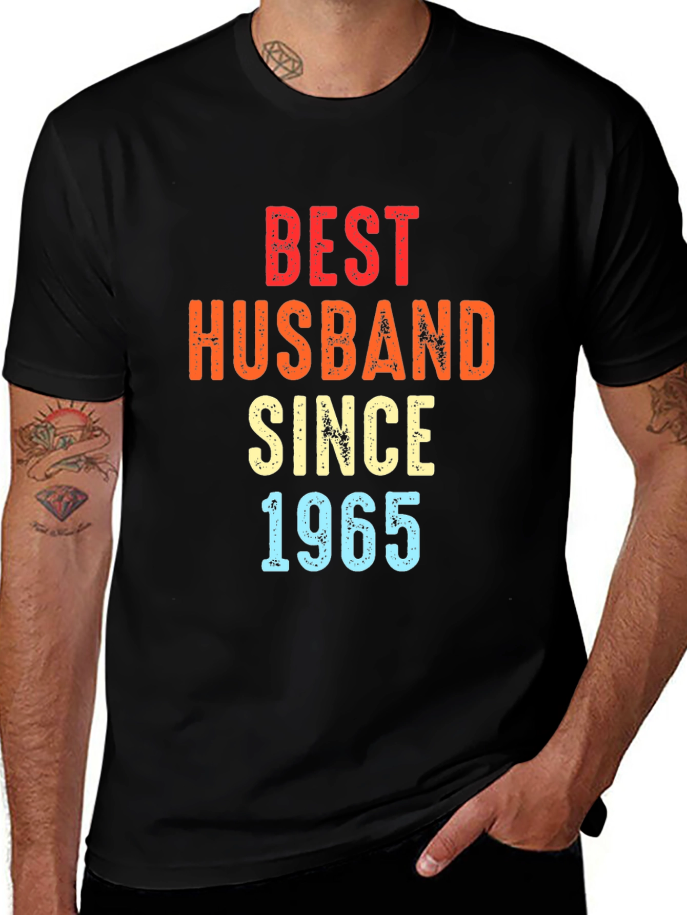 Variant 20 of Best Husband Since 1965 T-Shirt, Retro Gift for Men