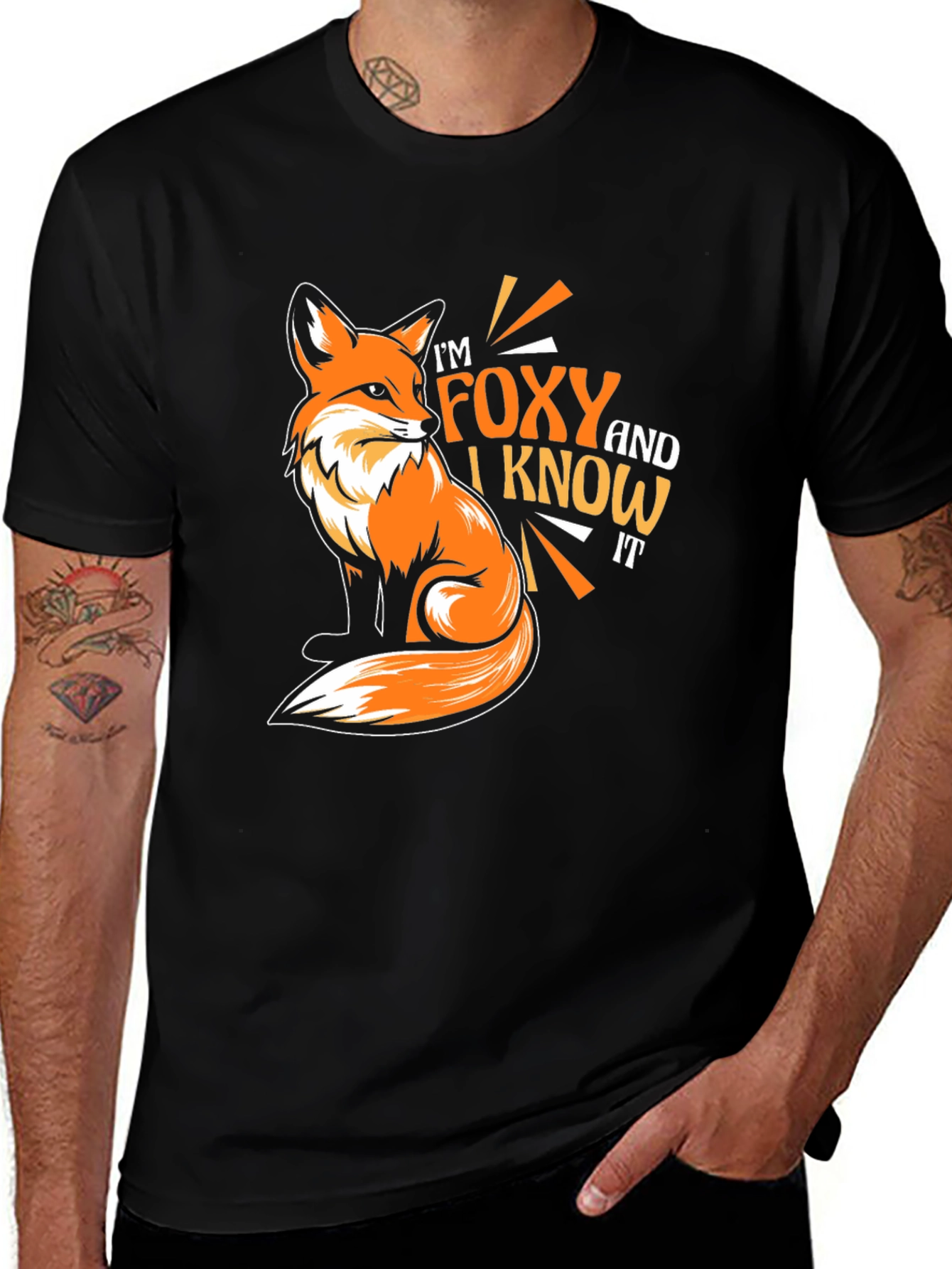 Variant 29 of Foxy and I Know It T-Shirt - Fun Animal Graphic Tee