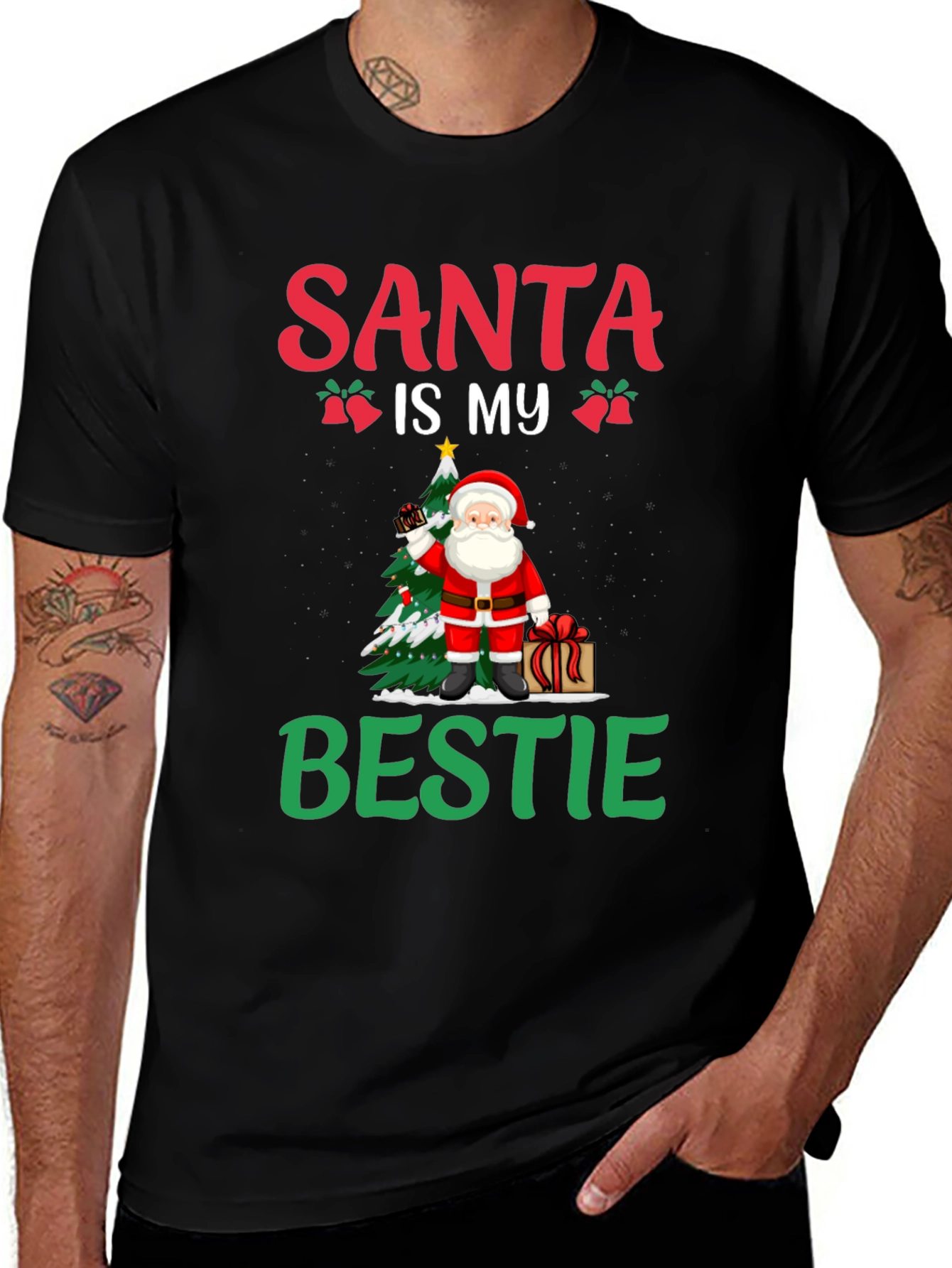 Santa Is My Bestie Graphic Tee