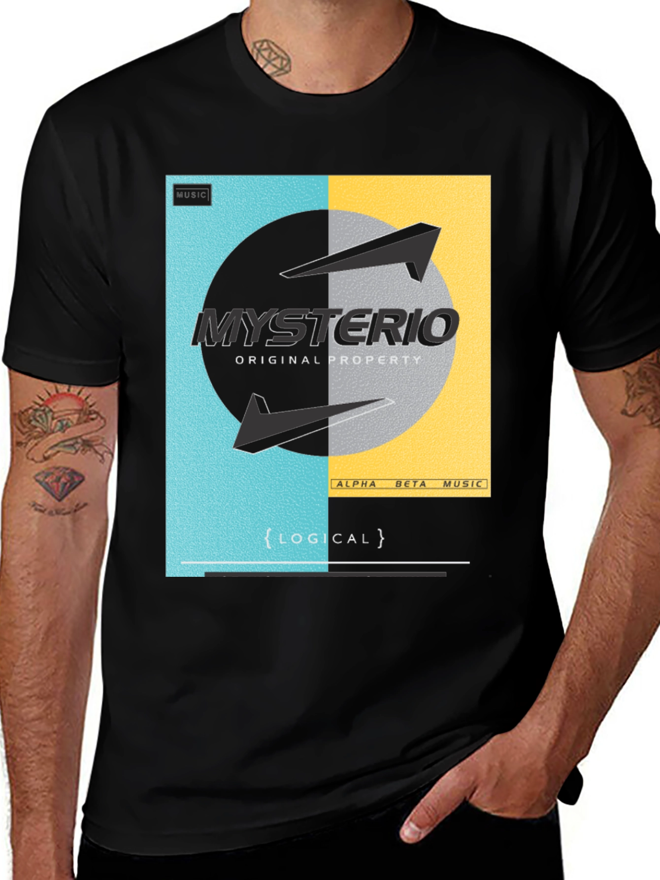 Variant 30 of Mysterio Music Graphic Tee - Cool, Modern Design