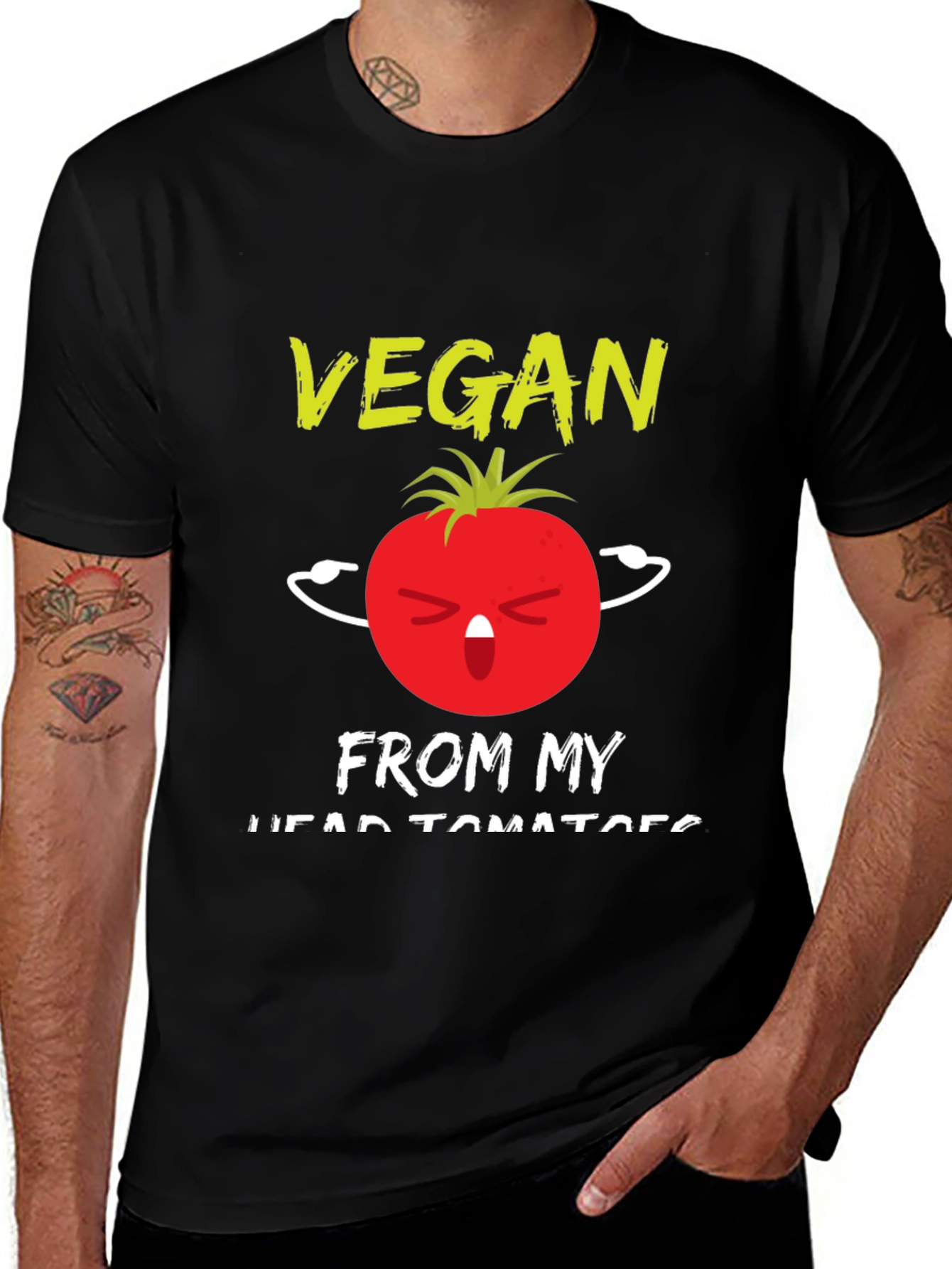 Variant 20 of Vegan From My Head Tomatoes T-Shirt