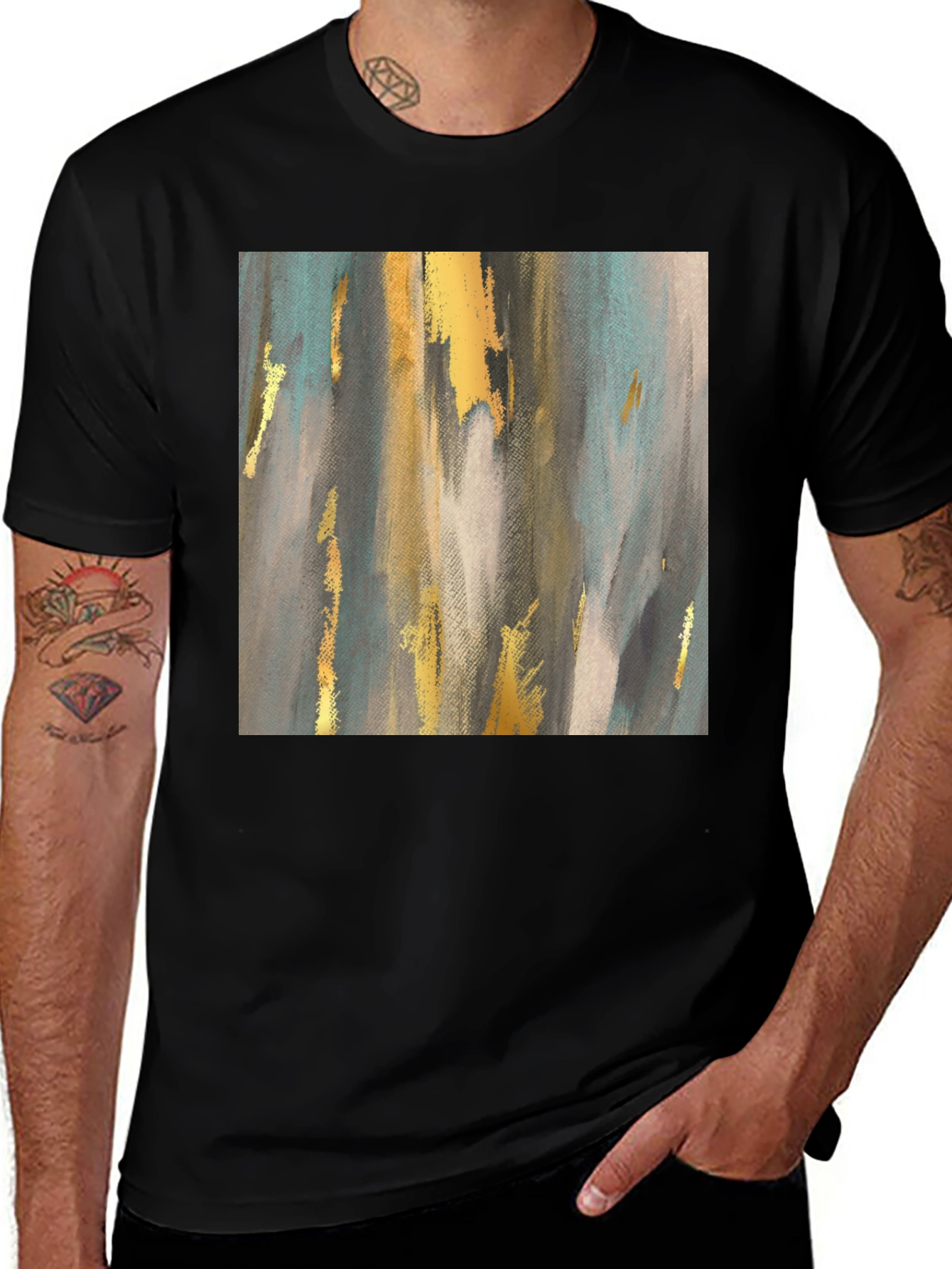 Variant 11 of Abstract Art Graphic Tee - Modern Style Shirt