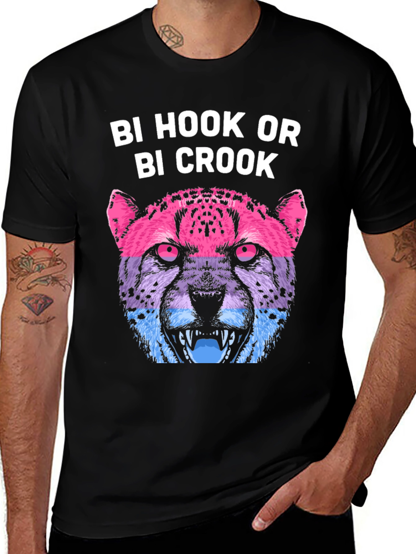 Variant 22 of Bi Hook or Crook Graphic Tee