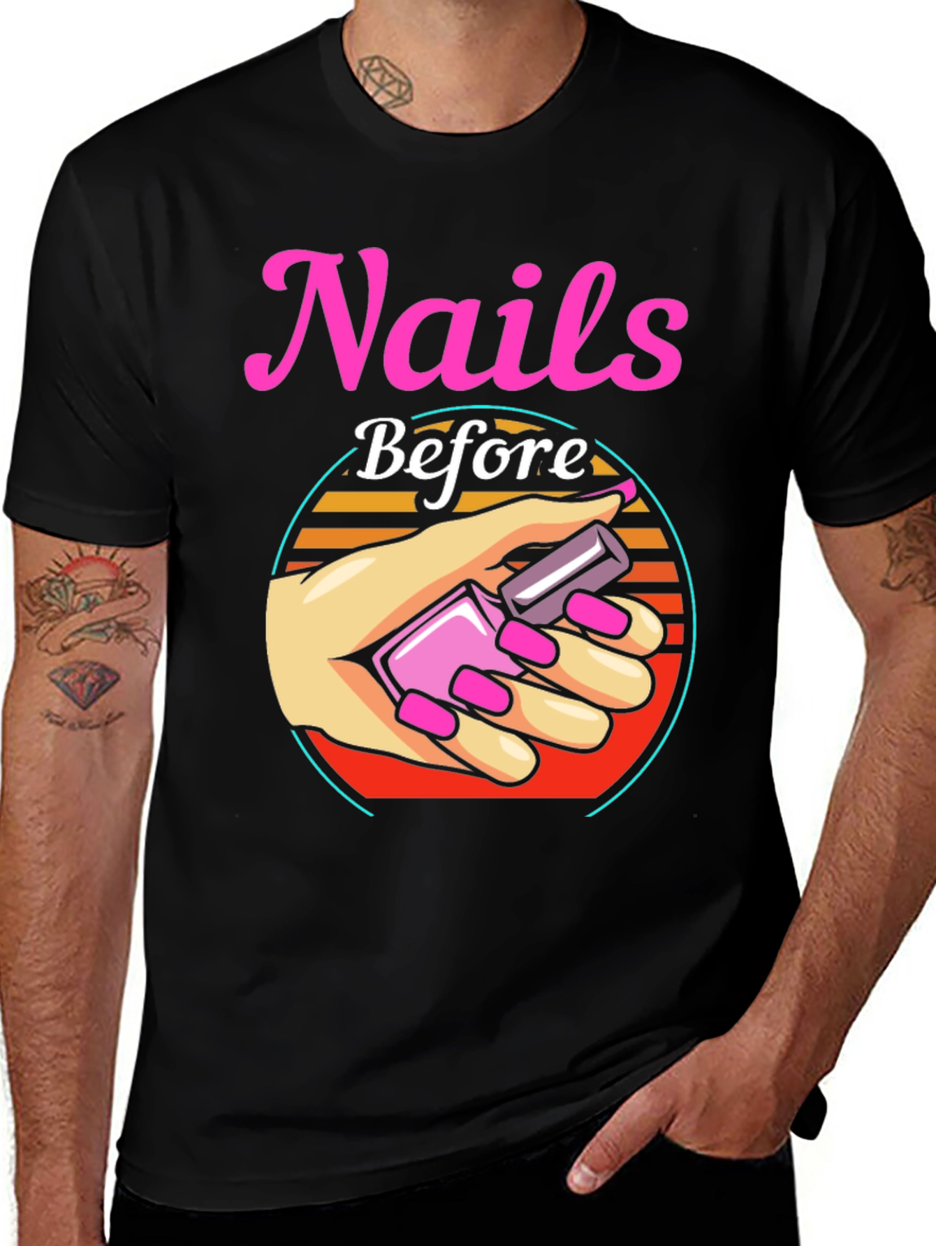 Nails Before Anything T-Shirt - Manicure Lover Tee