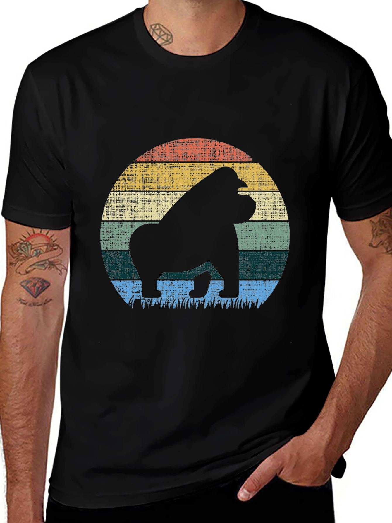 Variant 8 of Retro Gorilla Graphic T-Shirt
