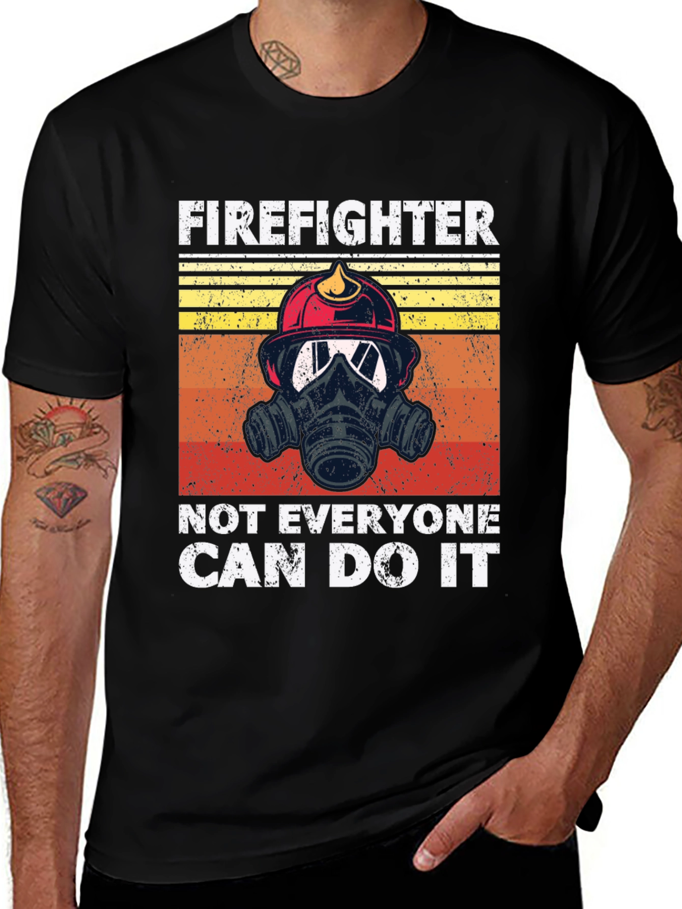 Variant 6 of Firefighter Graphic T-Shirt - Not Everyone Can Do It Tee