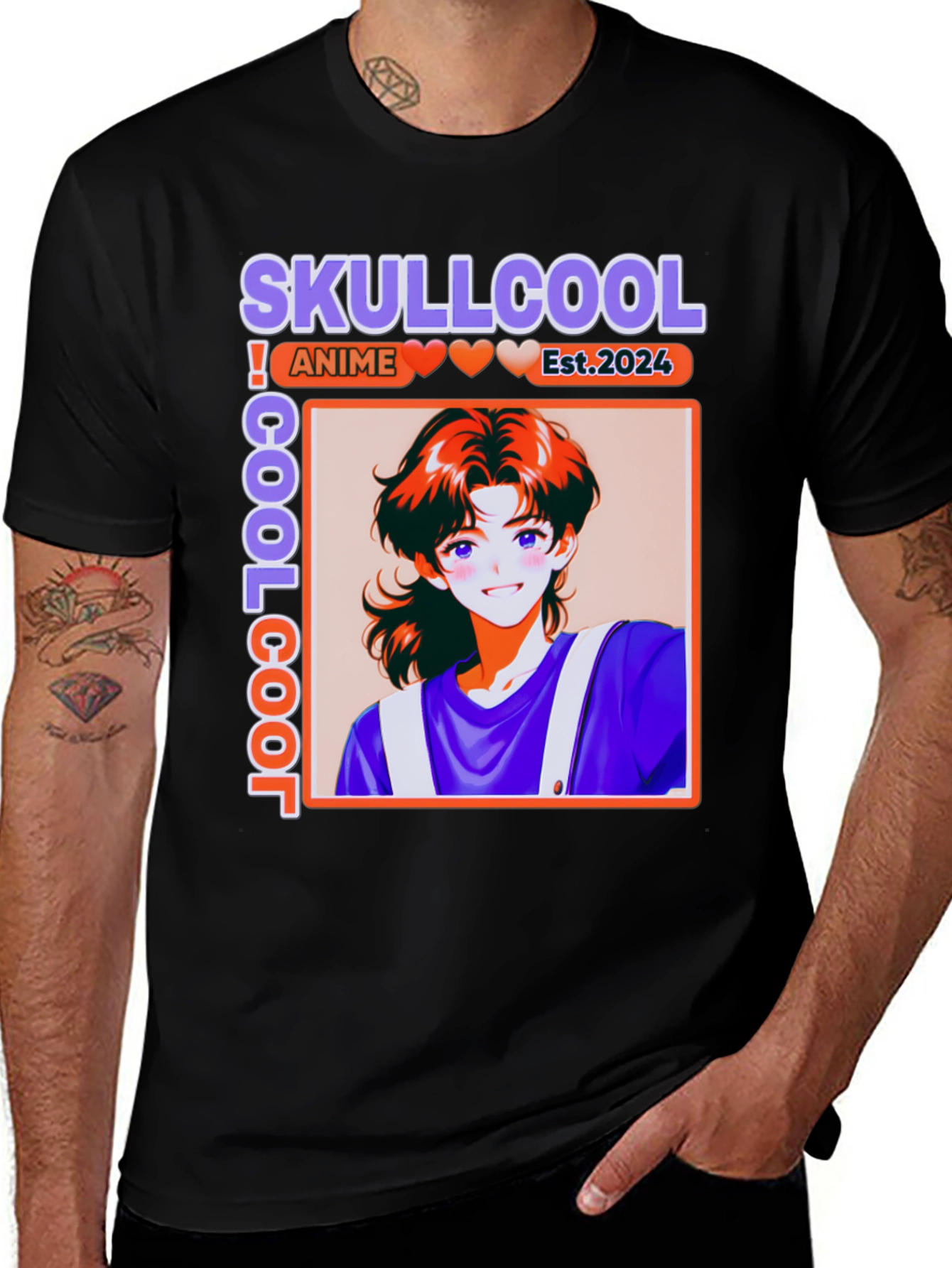 Skullcool Anime Graphic Tee - Est. 2024