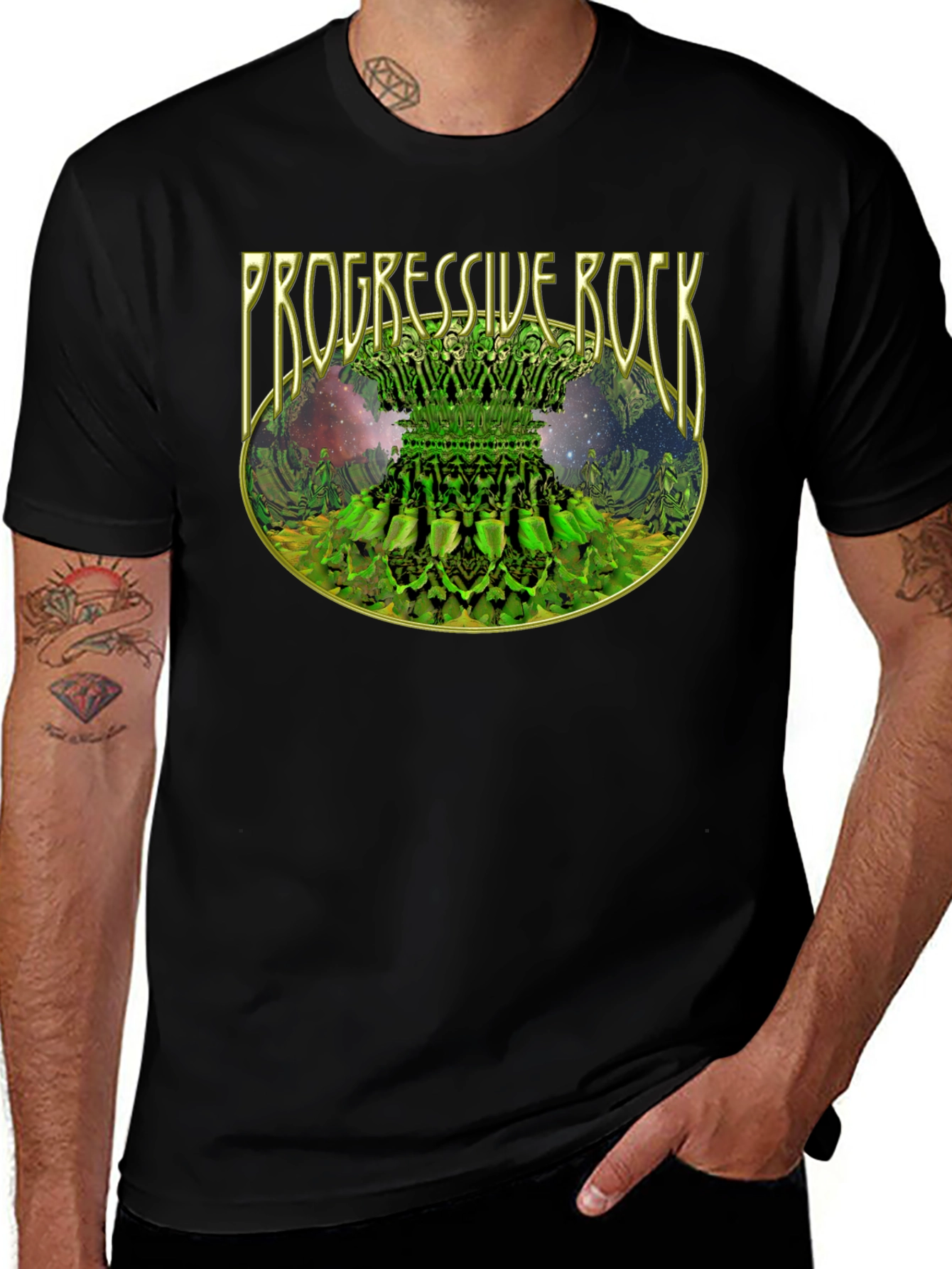 Progressive Rock Graphic Tee - Black
