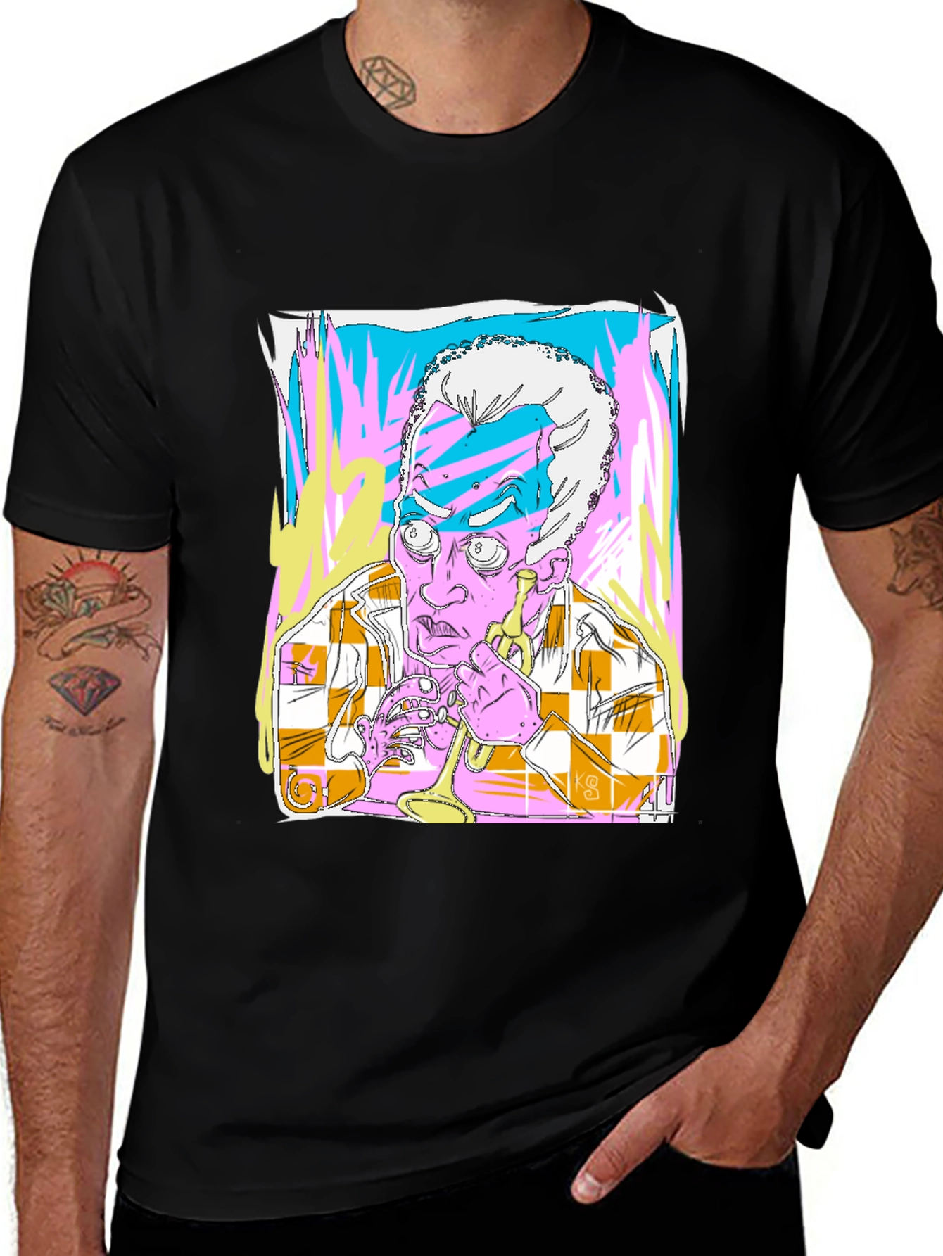 Variant 28 of Unique Artistic Graphic Print T-Shirt