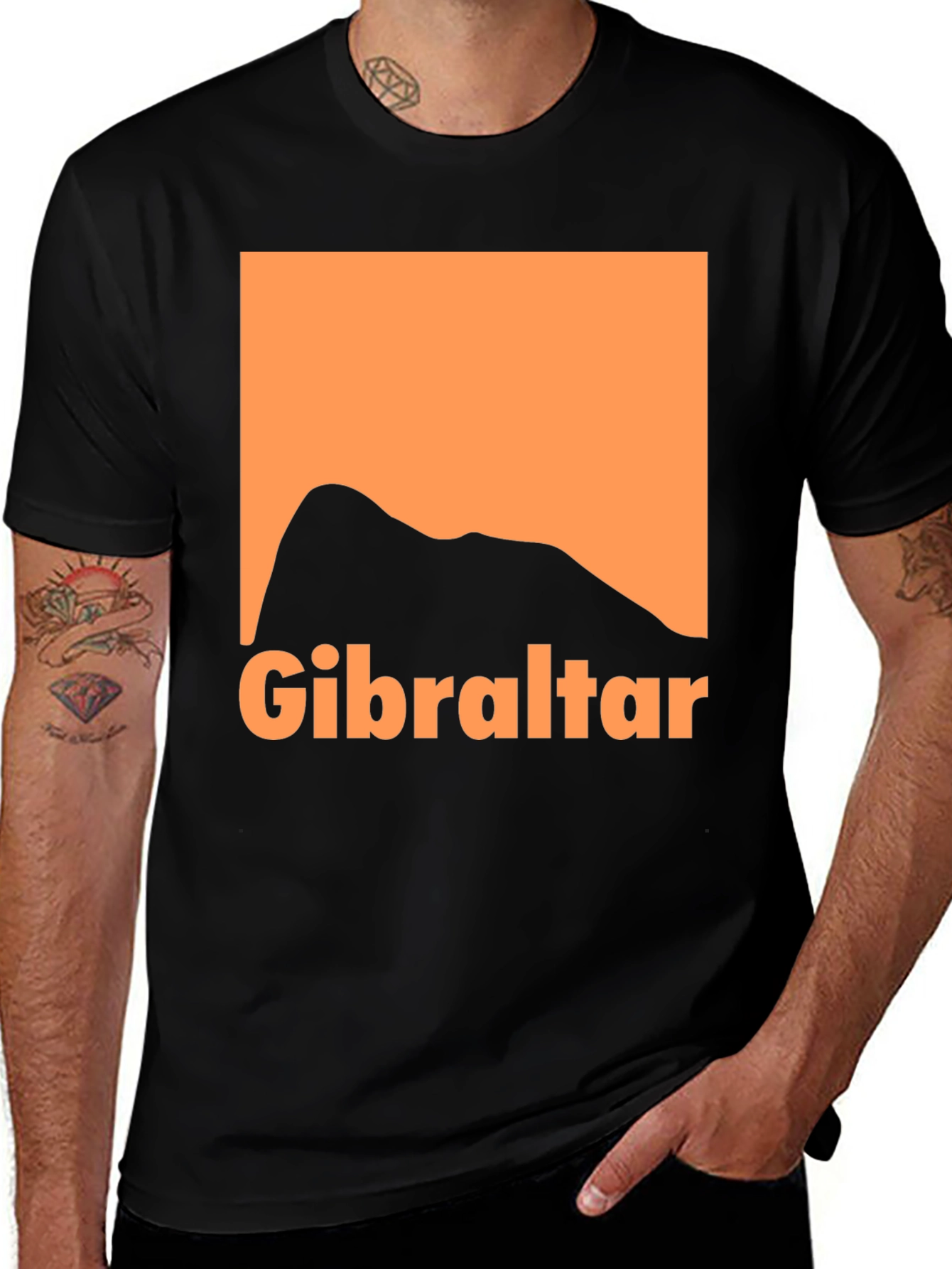 Gibraltar Graphic Tee - Rock of Gibraltar T-Shirt