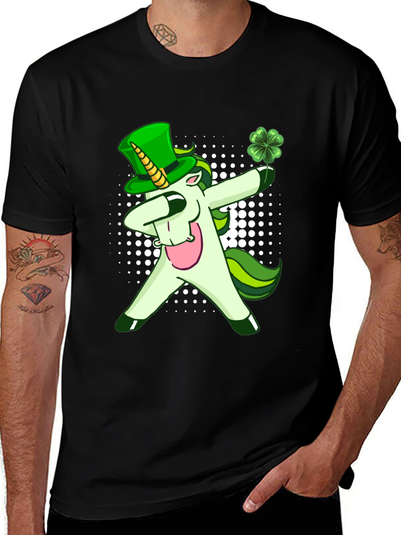 Variant 22 of St. Patrick's Day Unicorn Dabbing T-Shirt