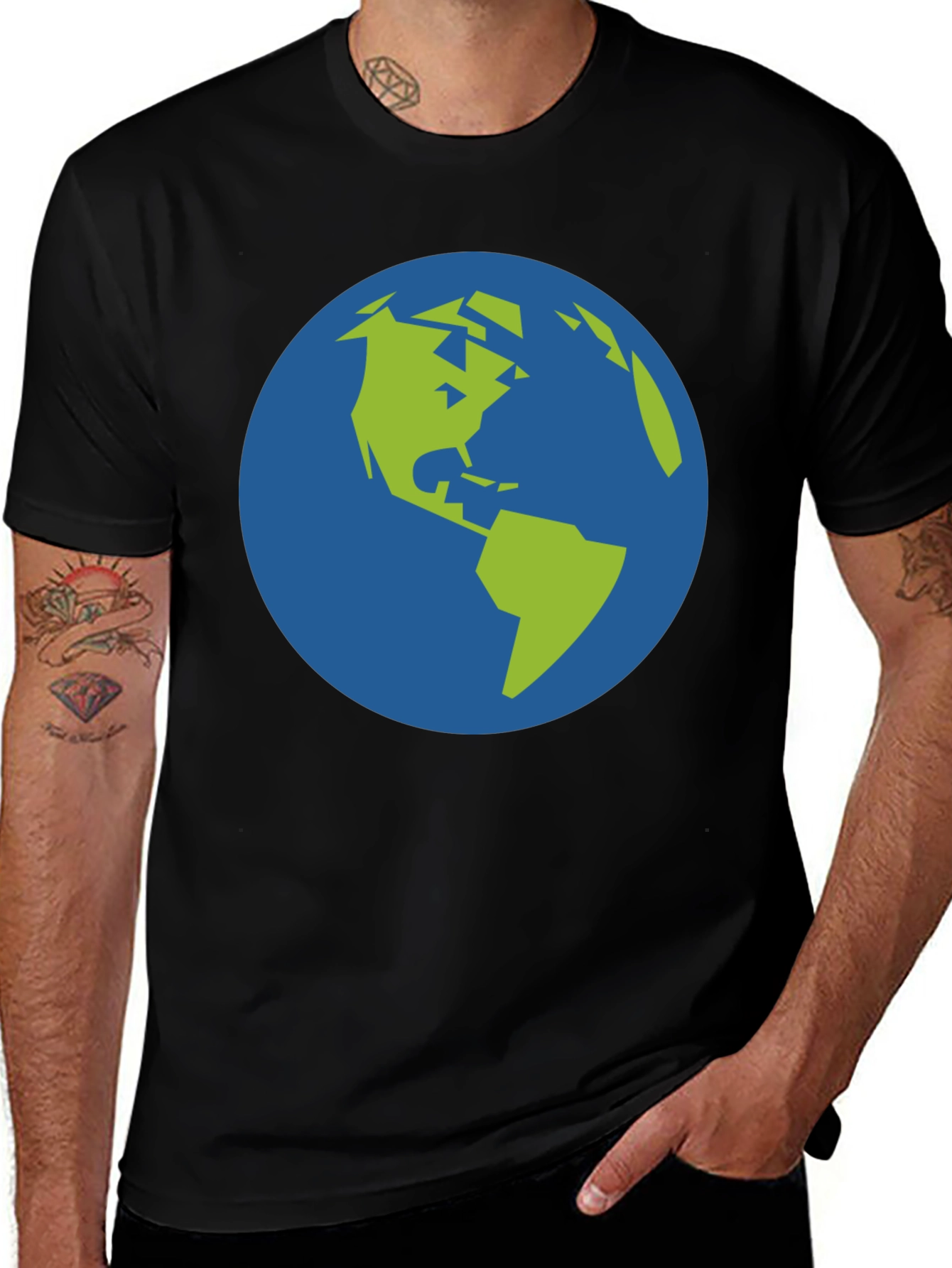 Variant 20 of Earth Graphic T-Shirt - Cool Globe Design