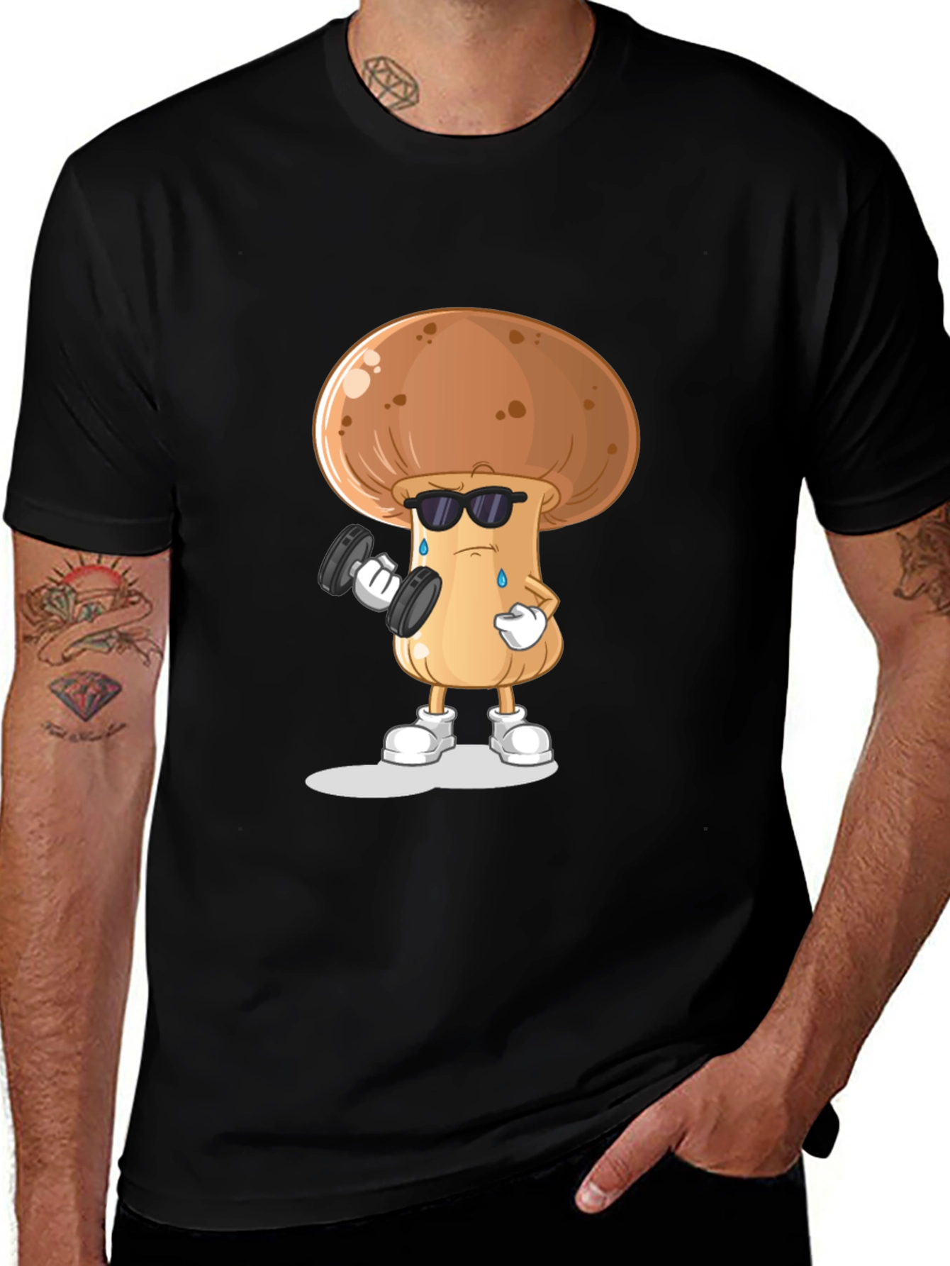 Variant 30 of Mushroom Gym Black T-shirt