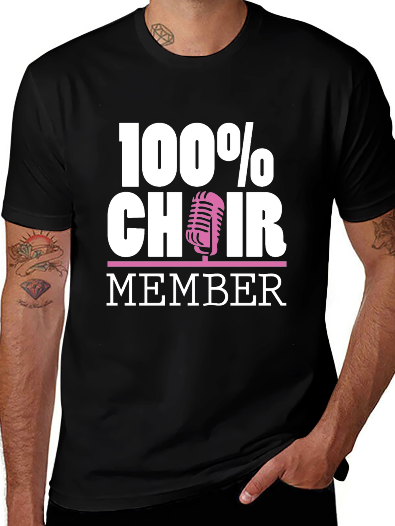 Variant 22 of 100% Choir Member Graphic T-Shirt