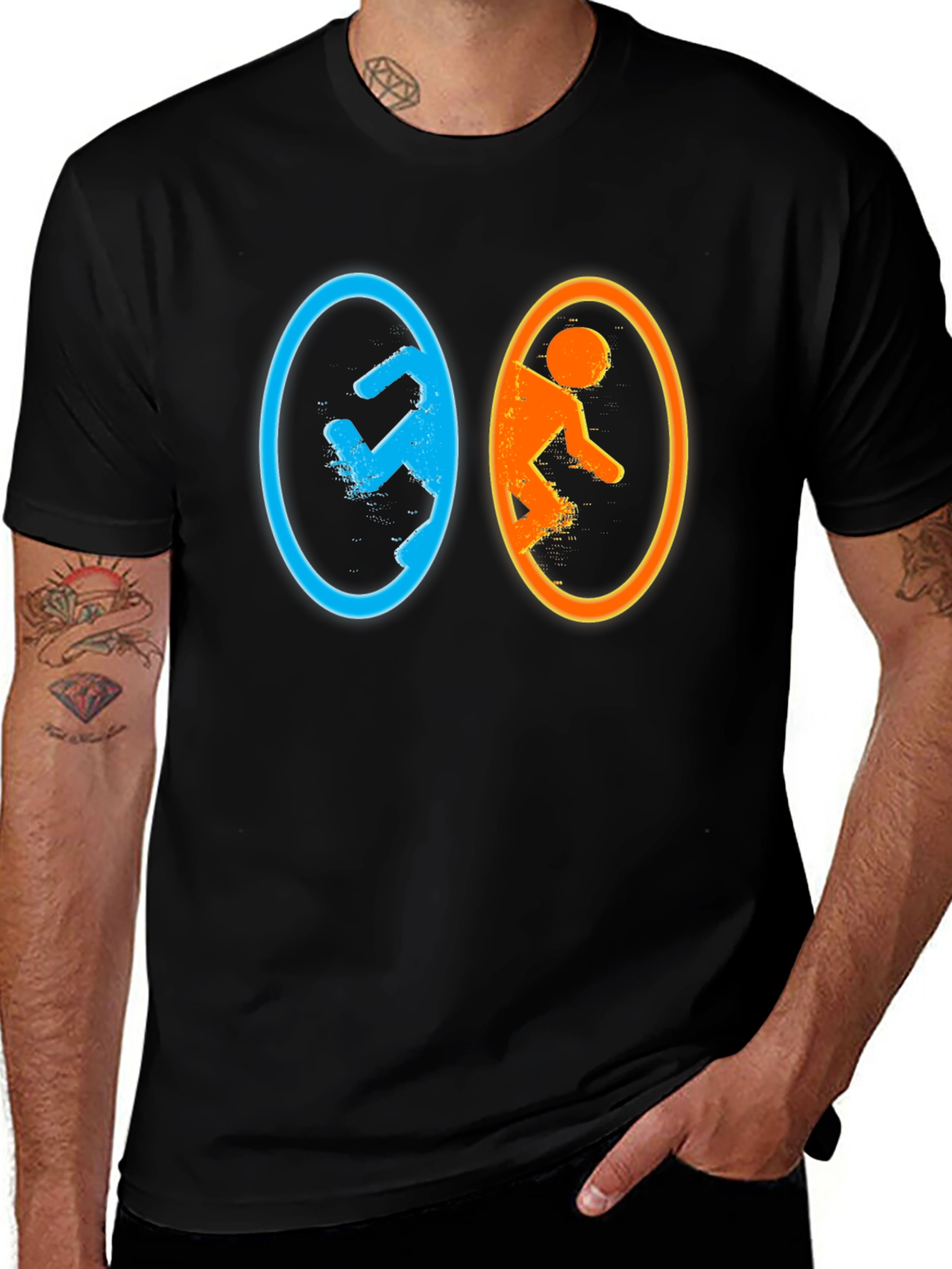 Variant 15 of Portal Game Black Graphic Tee