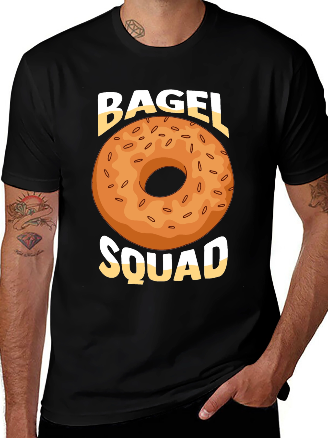 Variant 12 of Bagel Squad Graphic T-Shirt - Casual Style