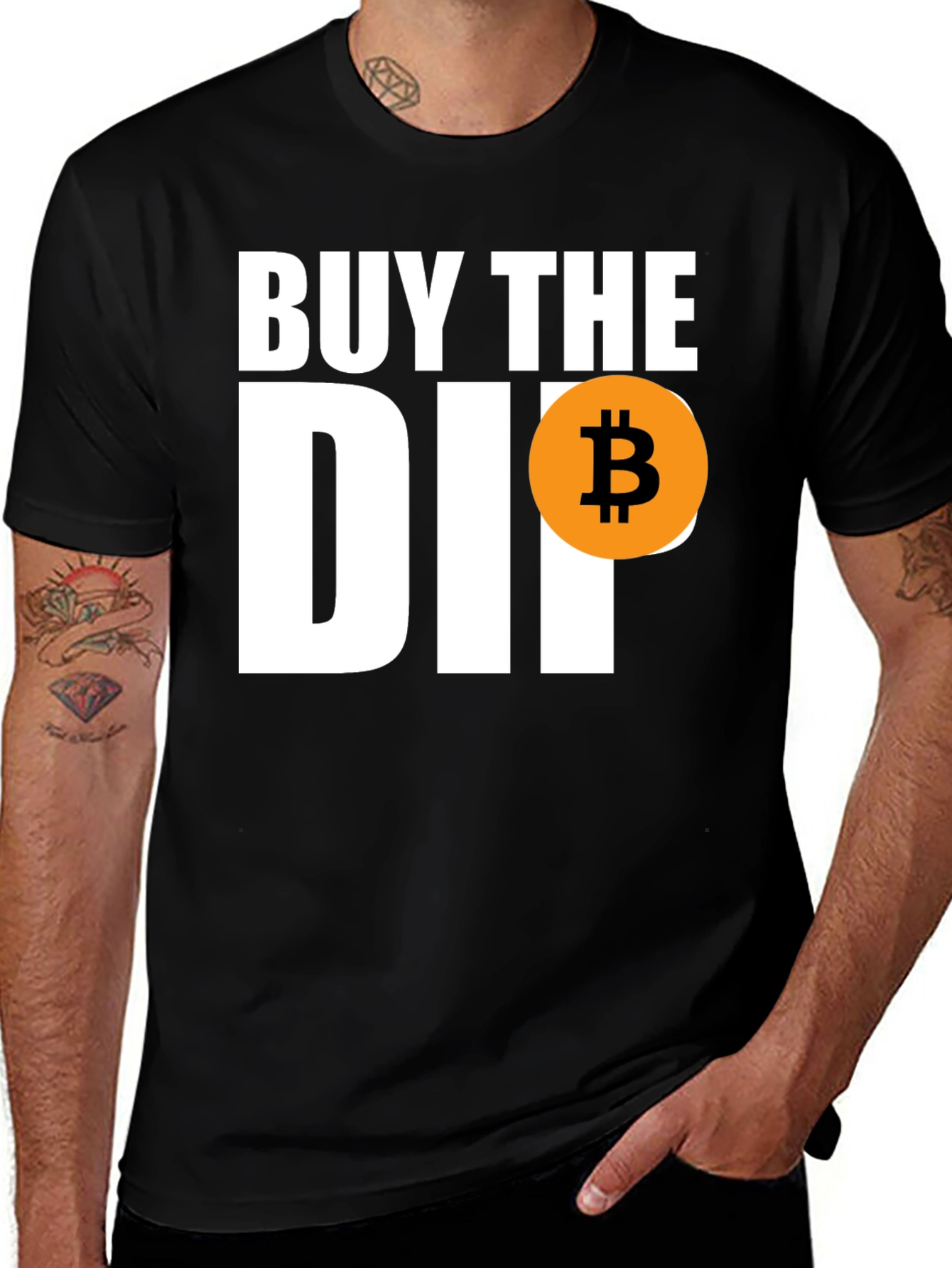 Buy the Dip Bitcoin T-Shirt - Crypto Investor Tee