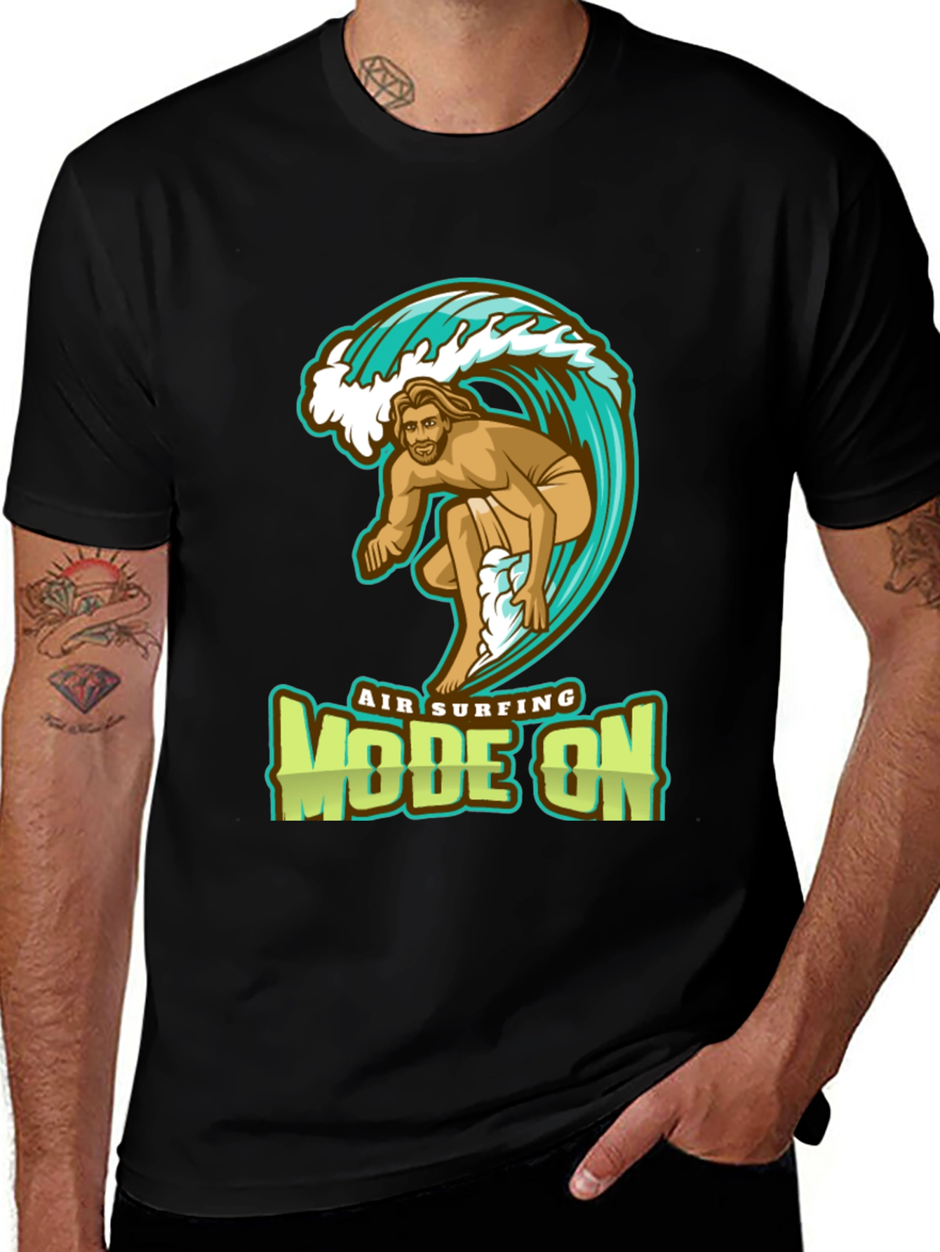 Variant 7 of Air Surfing Mode On Graphic T-Shirt