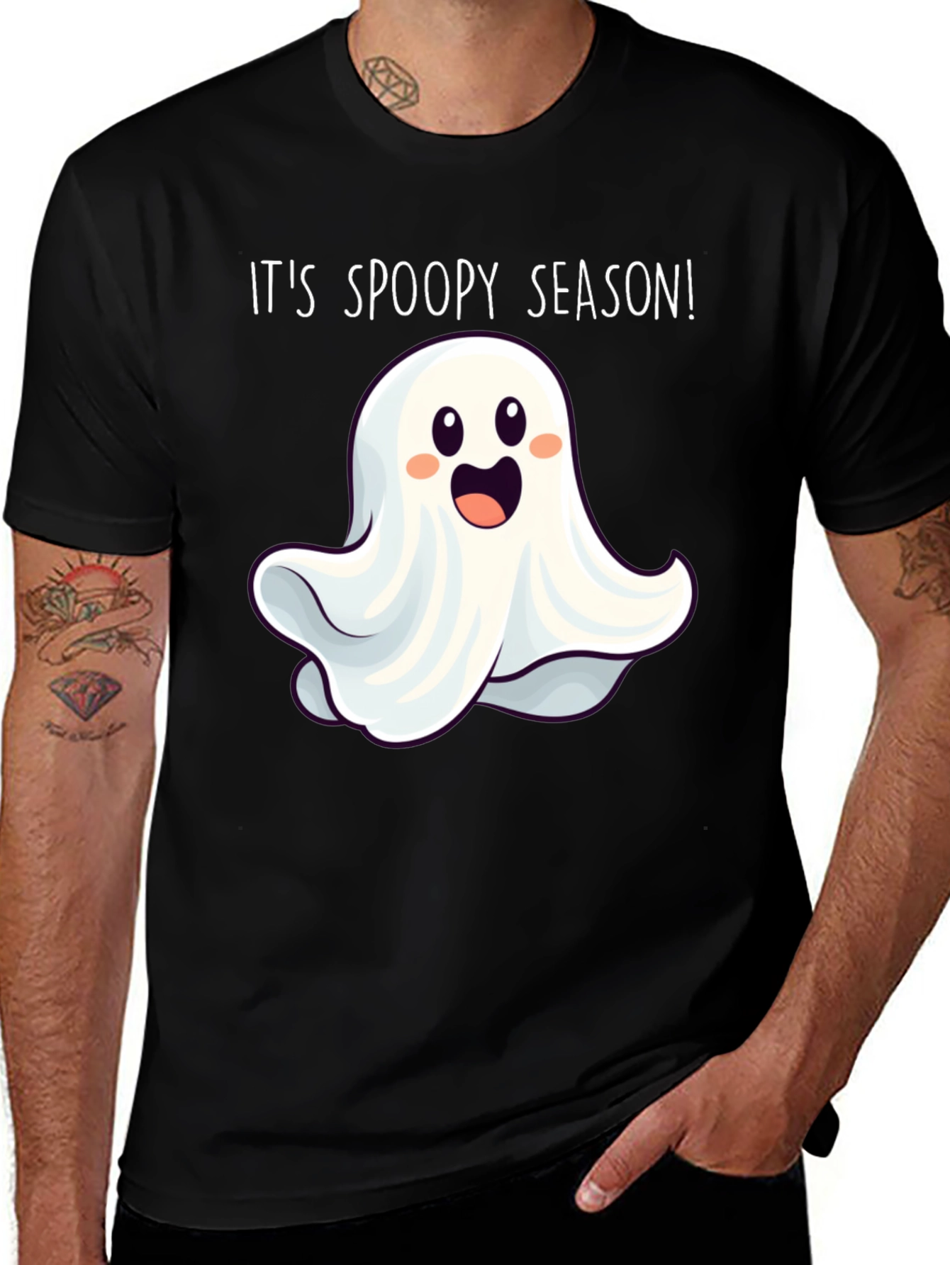 Variant 20 of Spoopy Season Ghost T-Shirt