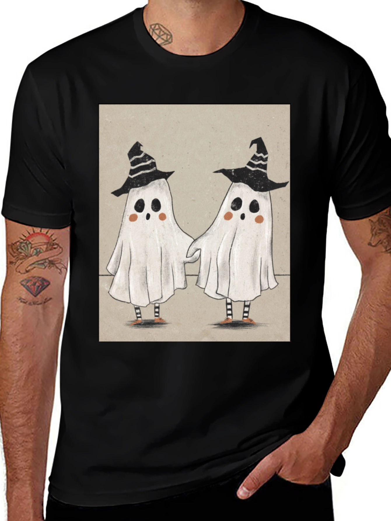 Variant 21 of Ghost Duo Halloween Tee