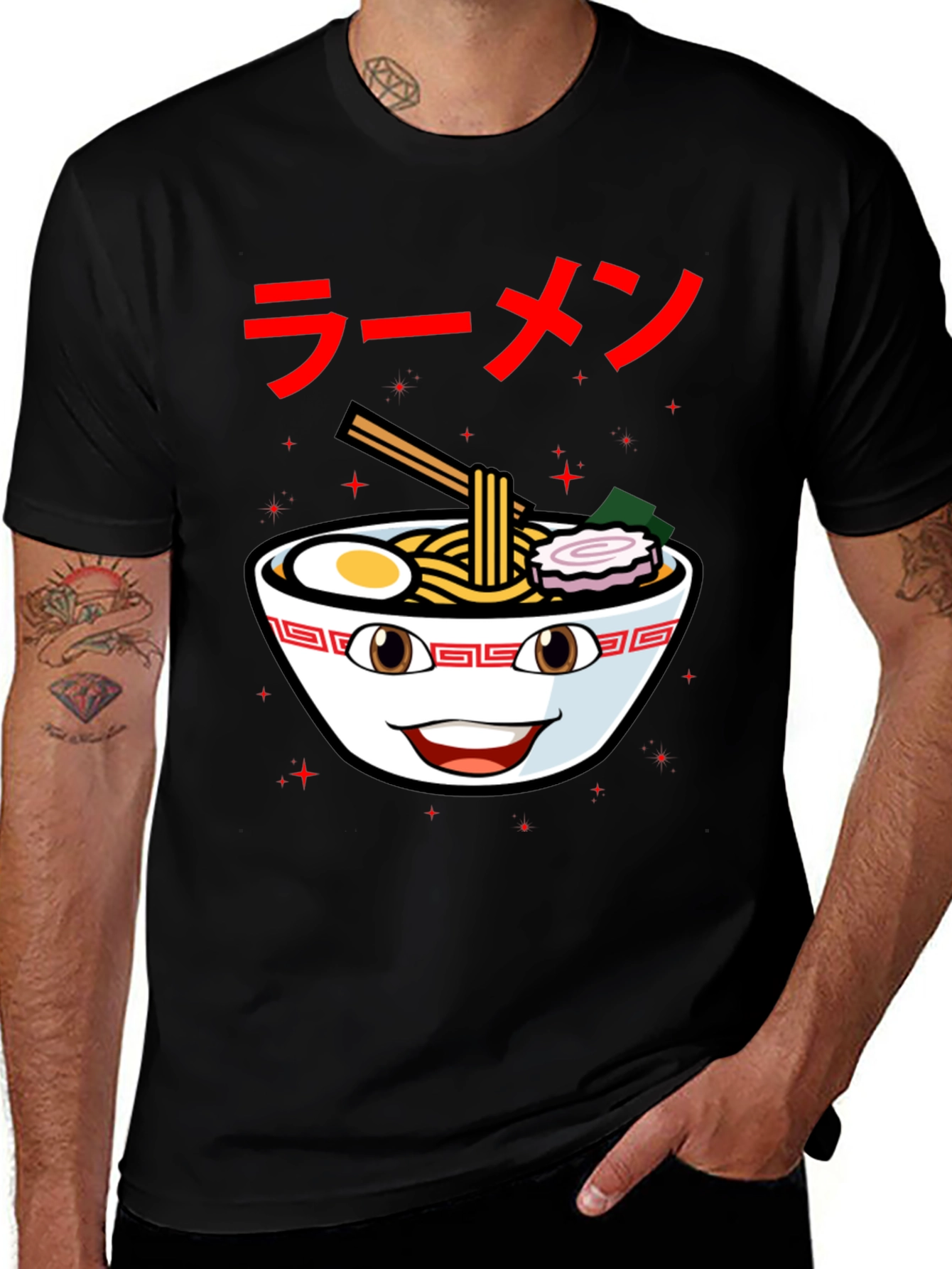 Variant 2 of Ramen Bowl Graphic Tee - Funny Foodie Shirt