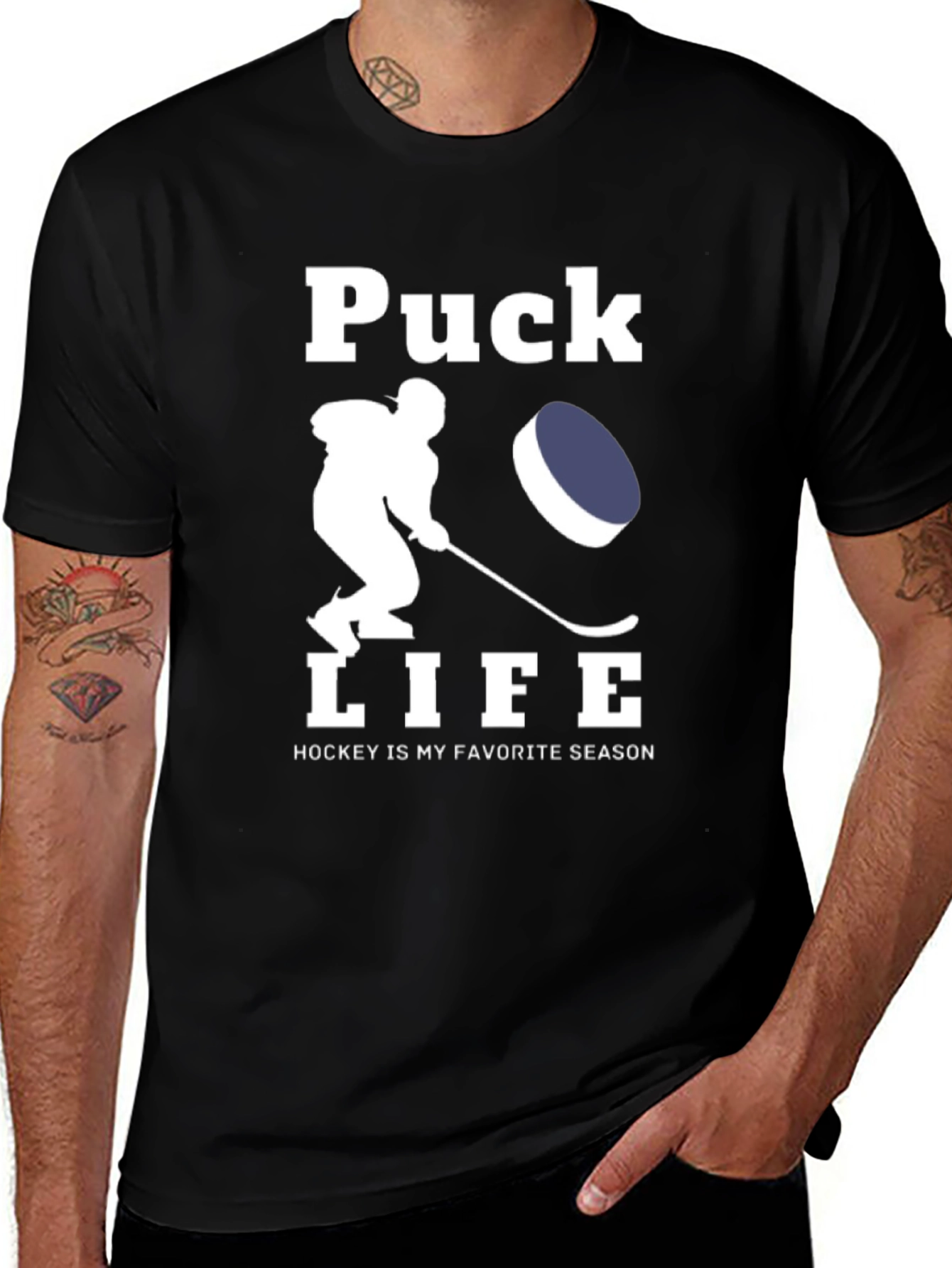 Variant 8 of Puck Life Hockey T-Shirt - Hockey is My Favorite Season!