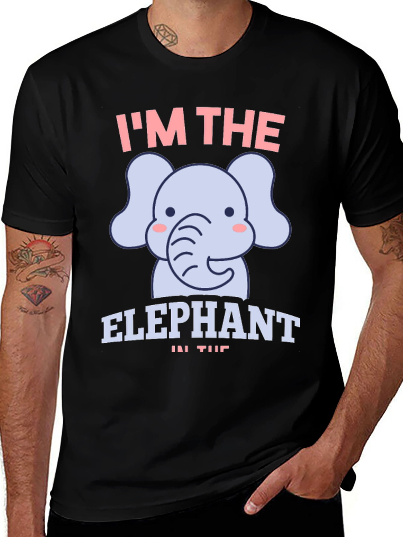 Variant 8 of I'm the Elephant T-Shirt - Fun Graphic Tee