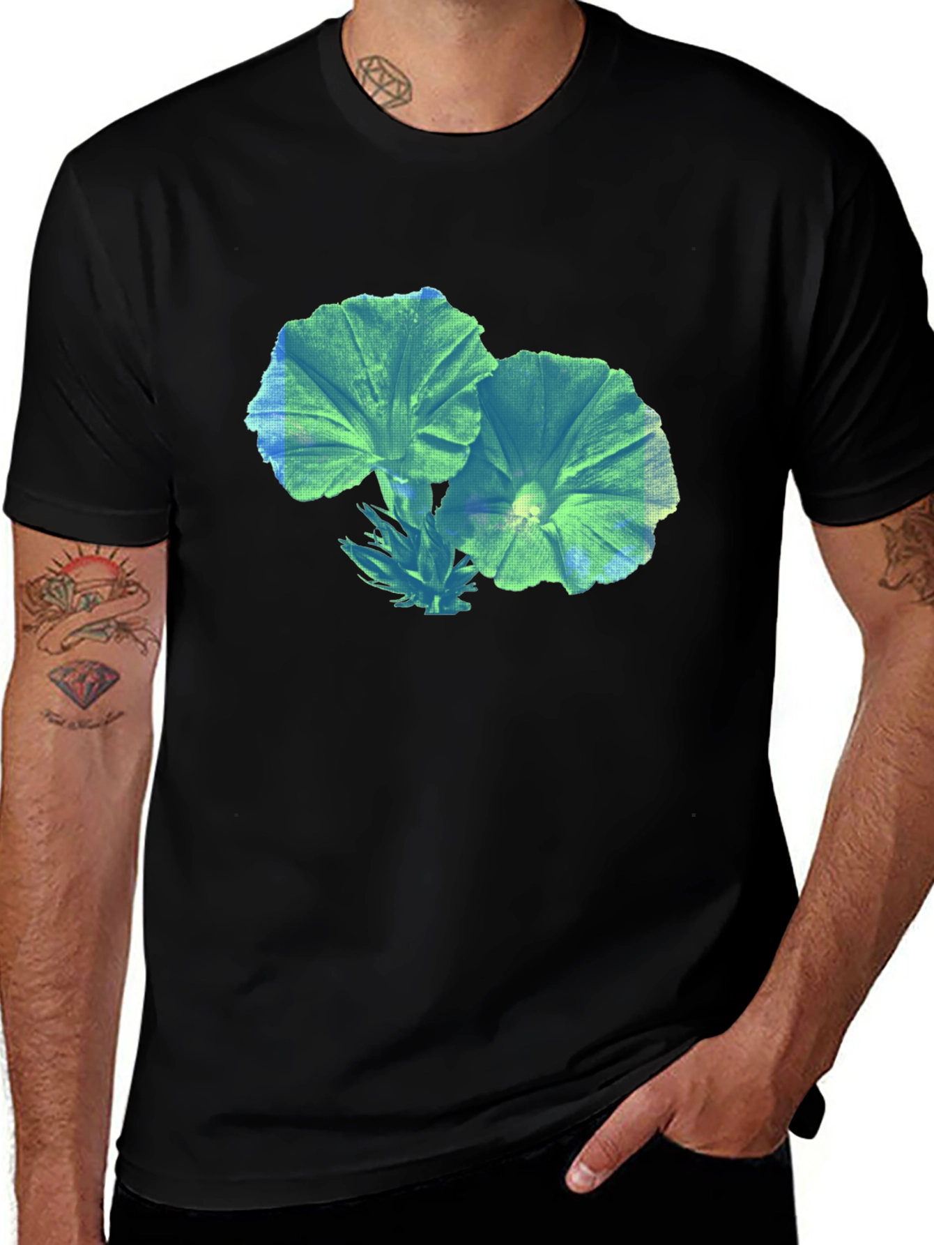 Variant 27 of Floral Graphic Tee - Unique Botanical Print