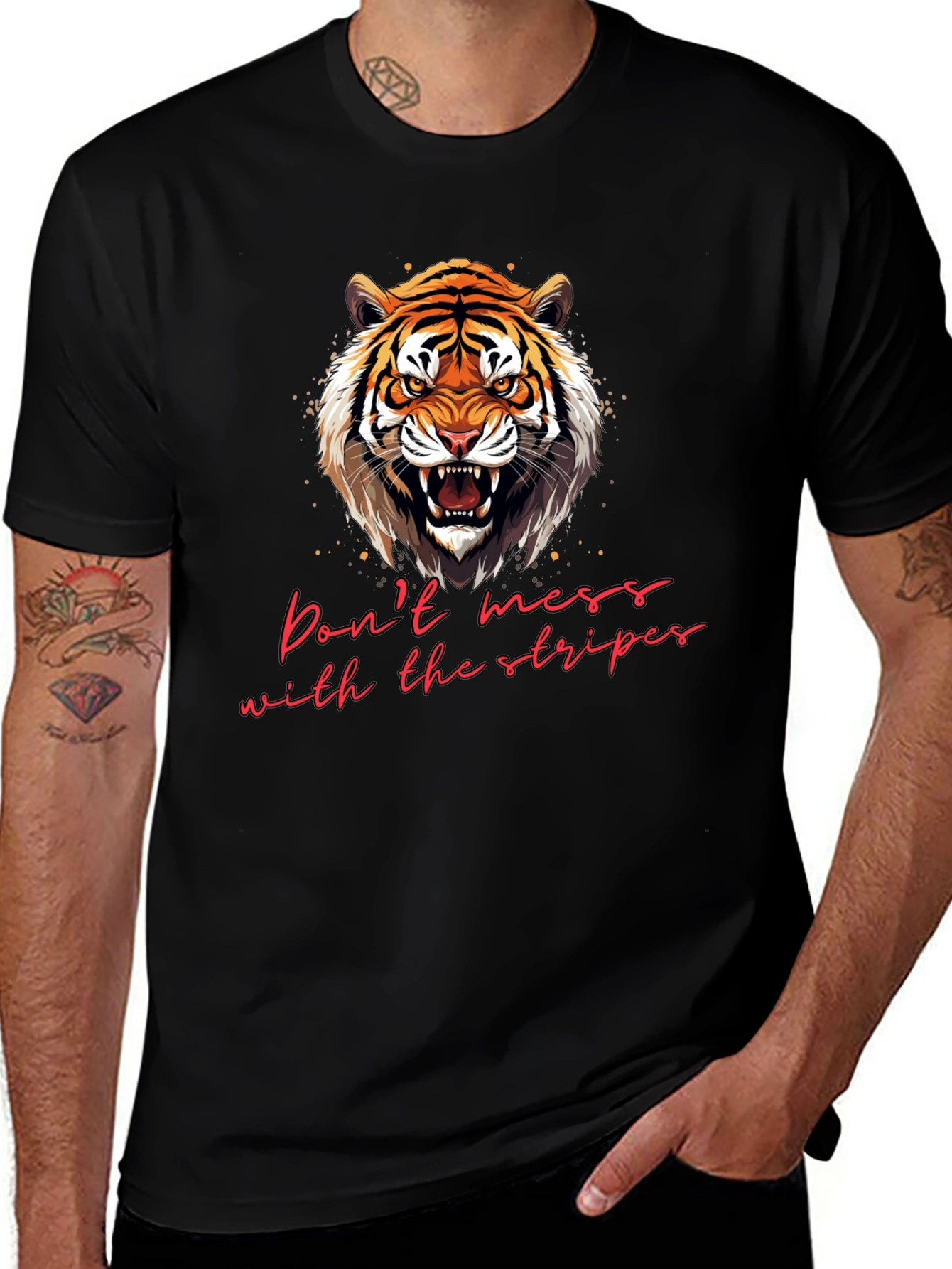 Variant 15 of Tiger Stripes Graphic Tee - Fierce Fashion