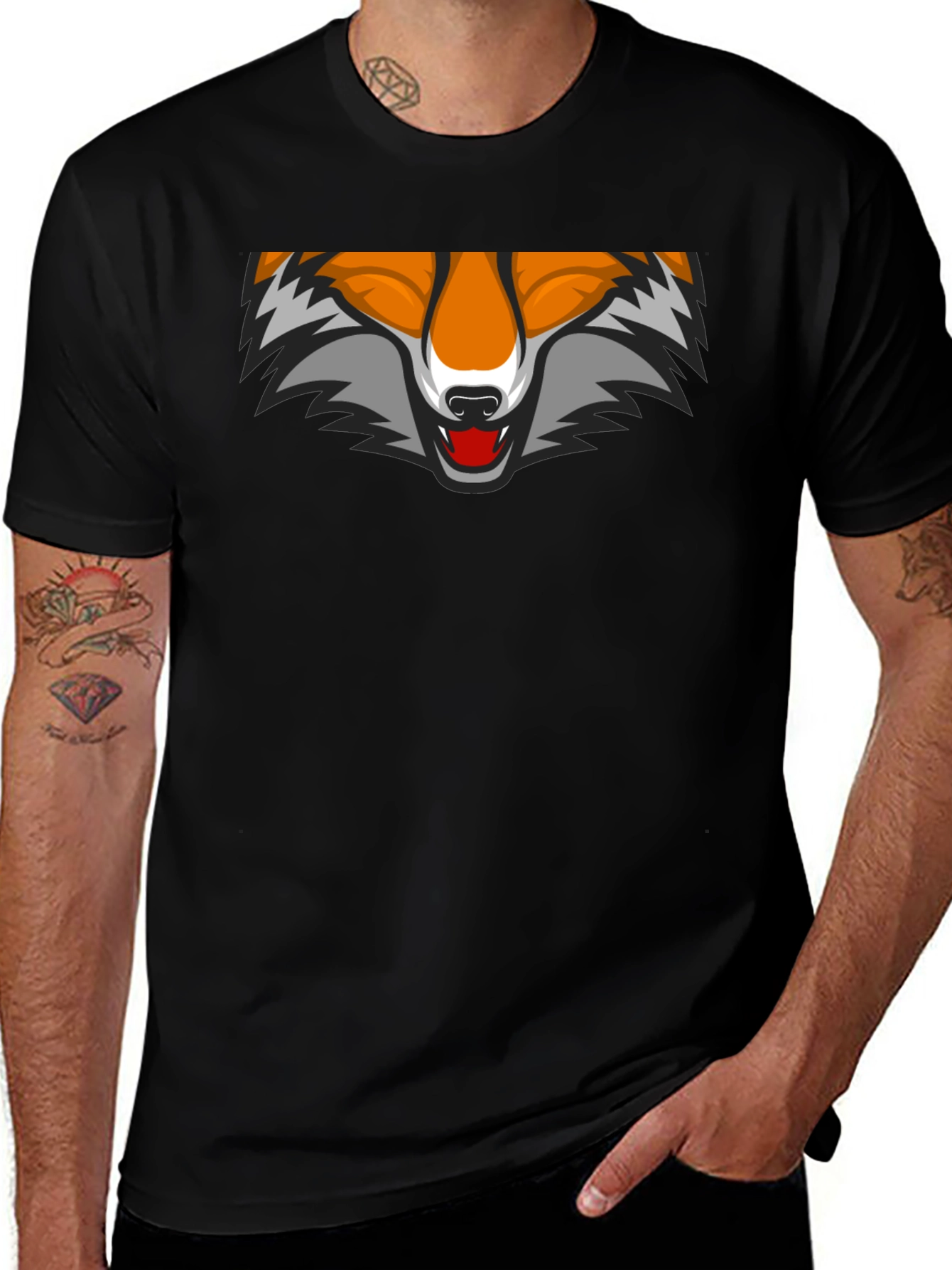 Variant 26 of Fox Graphic Tee - Cool Animal Design