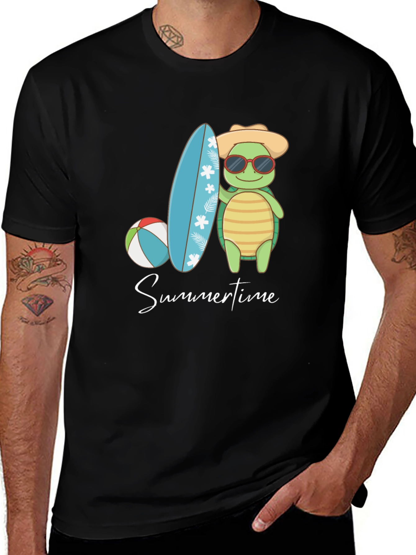 Variant 13 of Summer Turtle Graphic Tee