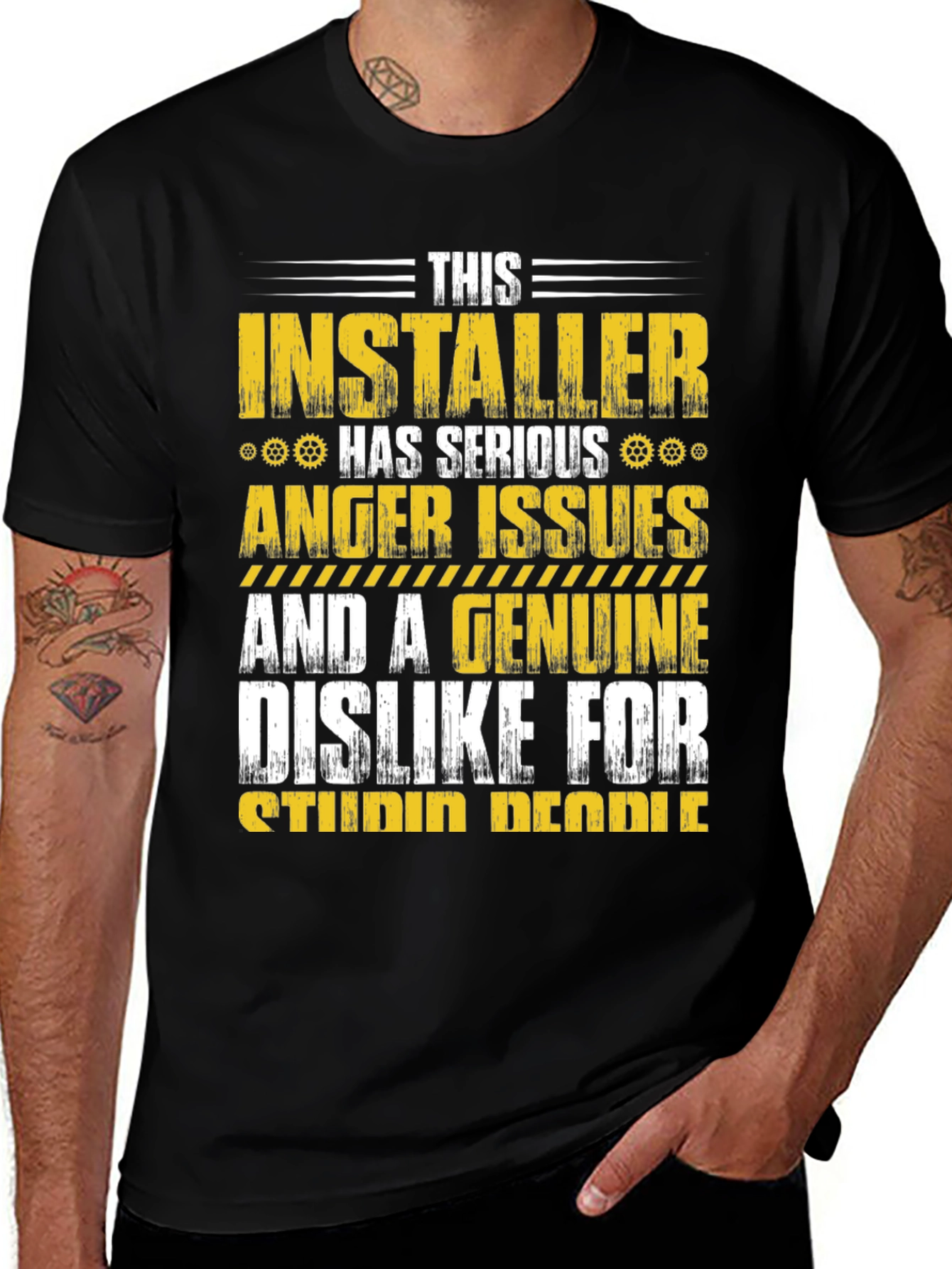 Variant 10 of Installer Anger Issues Graphic Tee