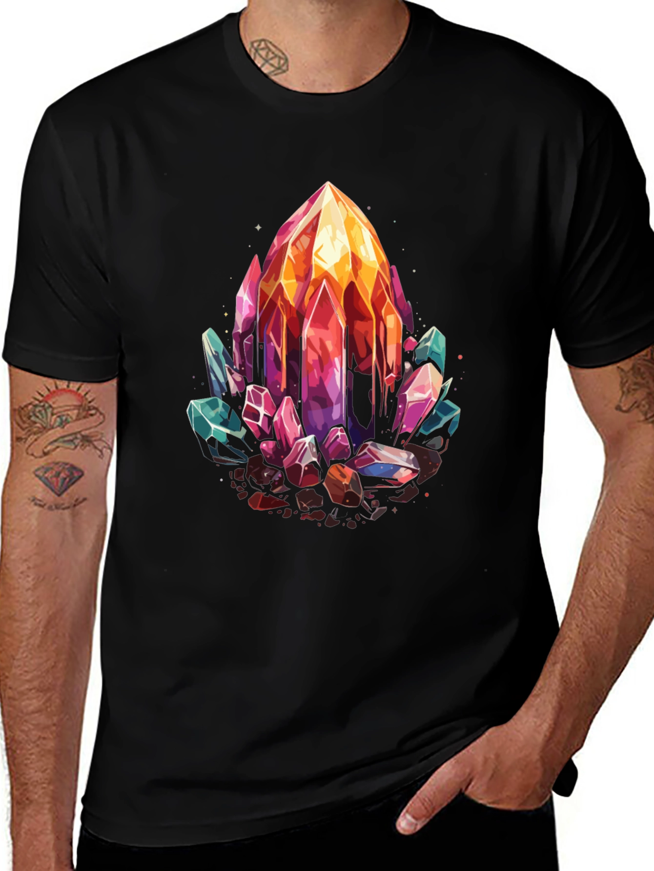 Variant 26 of Crystal Cluster Graphic T-Shirt