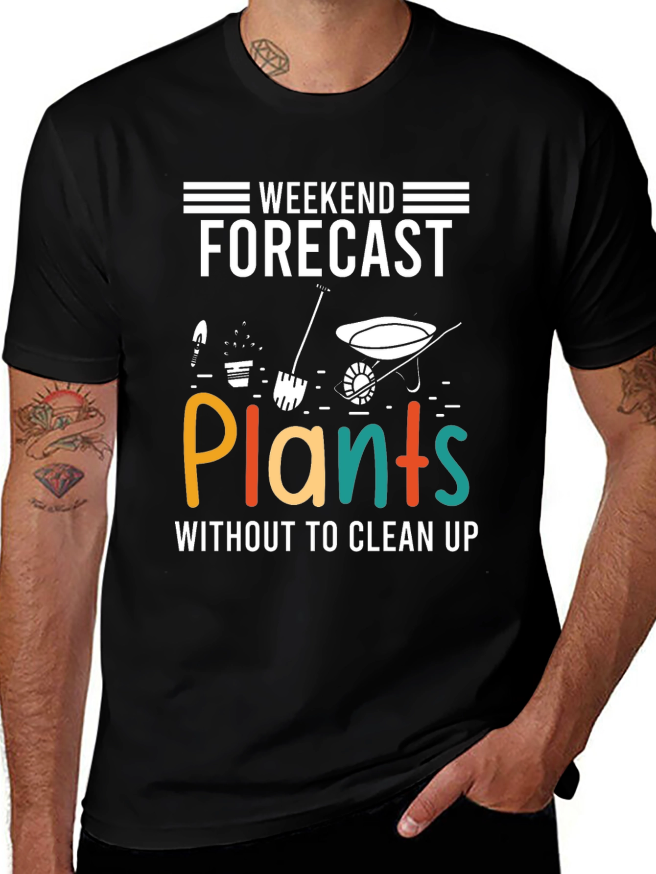 Variant 28 of Weekend Forecast Plants T-Shirt